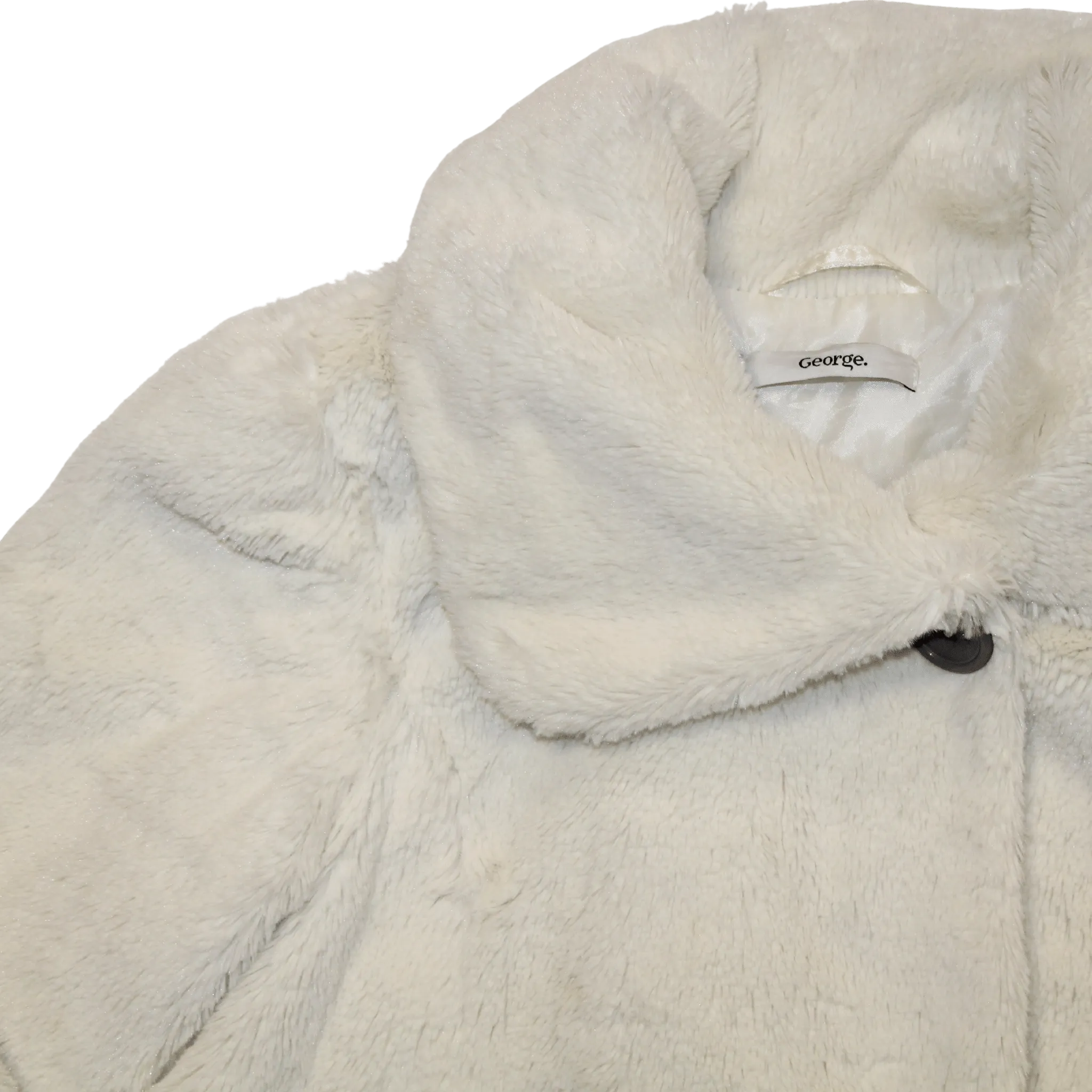Furry Cream Dress Jacket