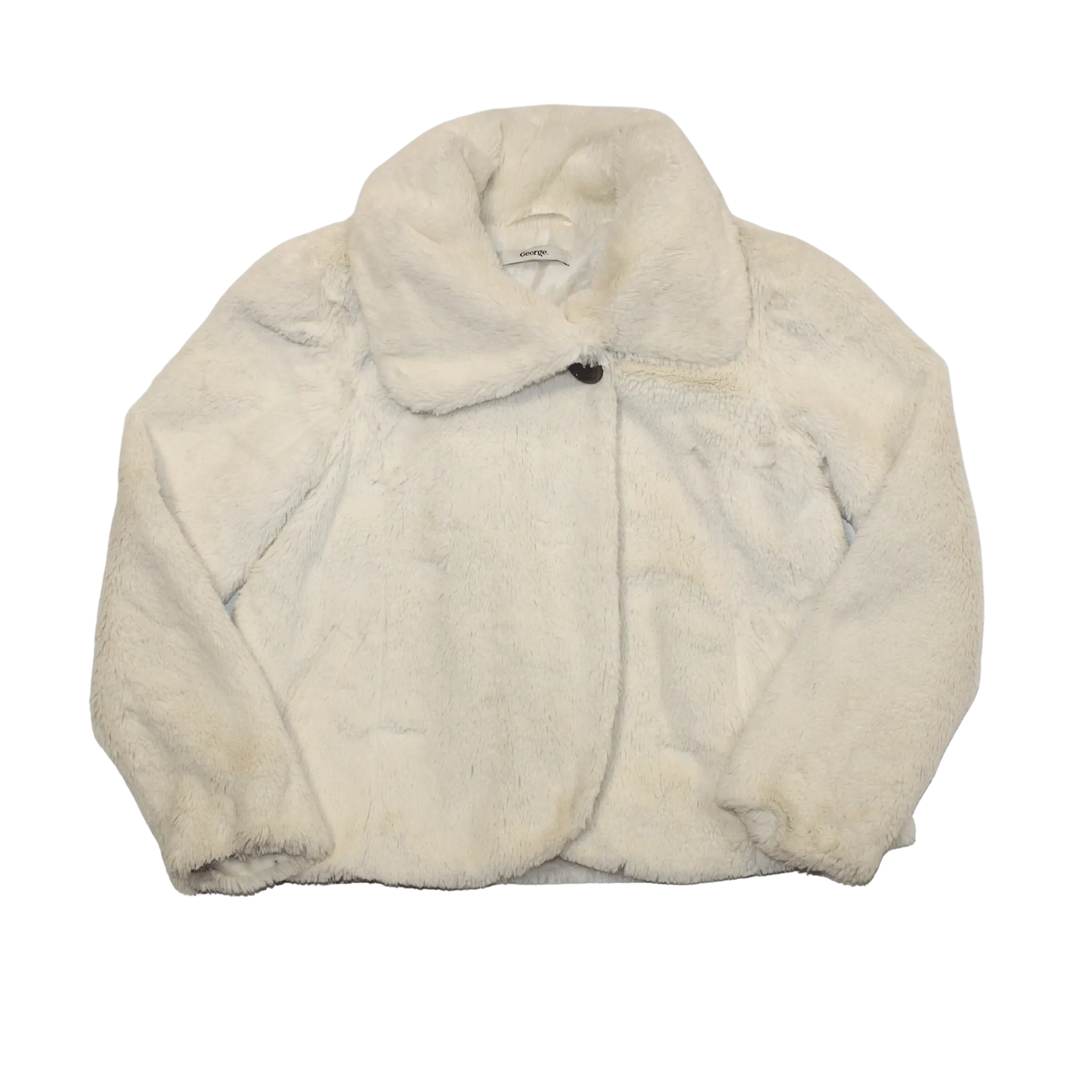 Furry Cream Dress Jacket