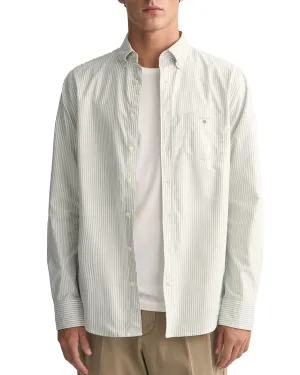 GANT Men's Shirt Regular Oxford Banker Milky Matcha