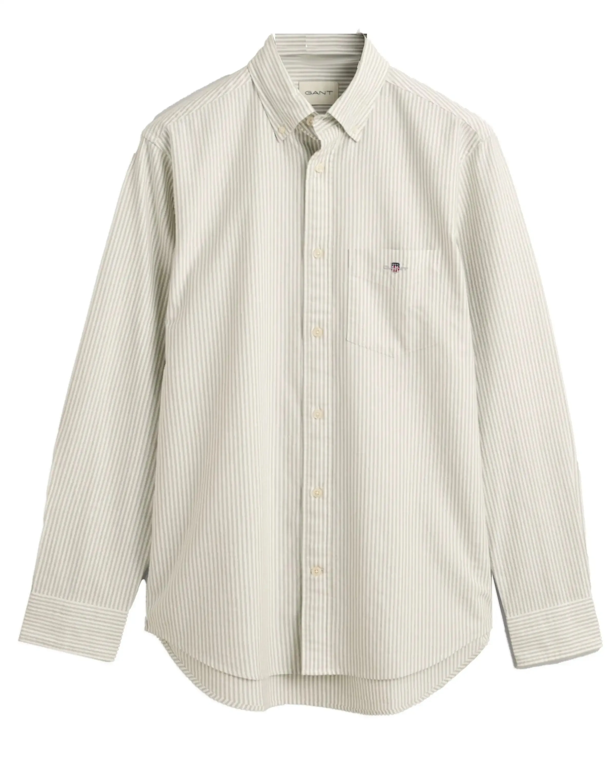 GANT Men's Shirt Regular Oxford Banker Milky Matcha