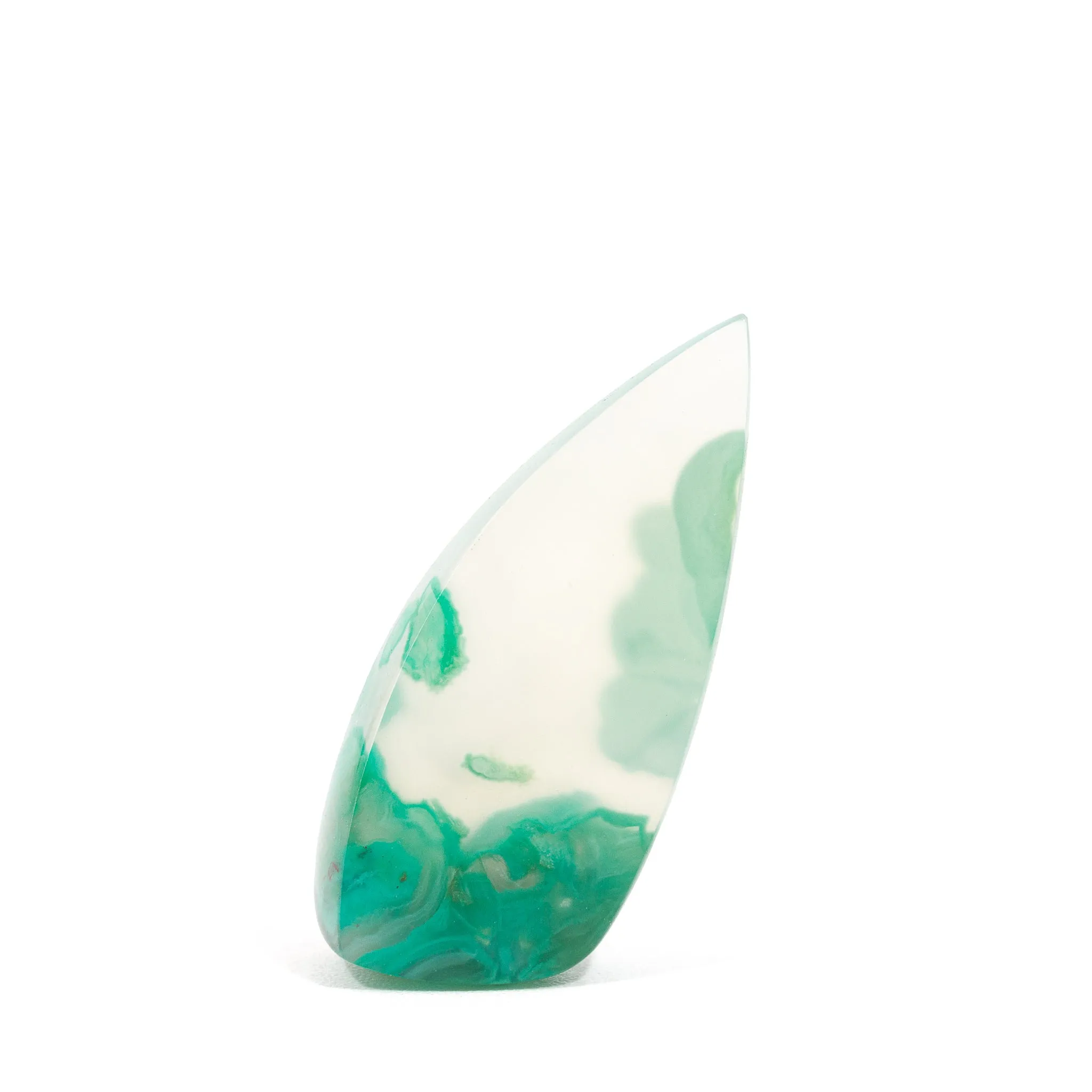 Gem Silica & Chrysocolla 27.05mm 11.9 Carat Gem Crystal Cabochon