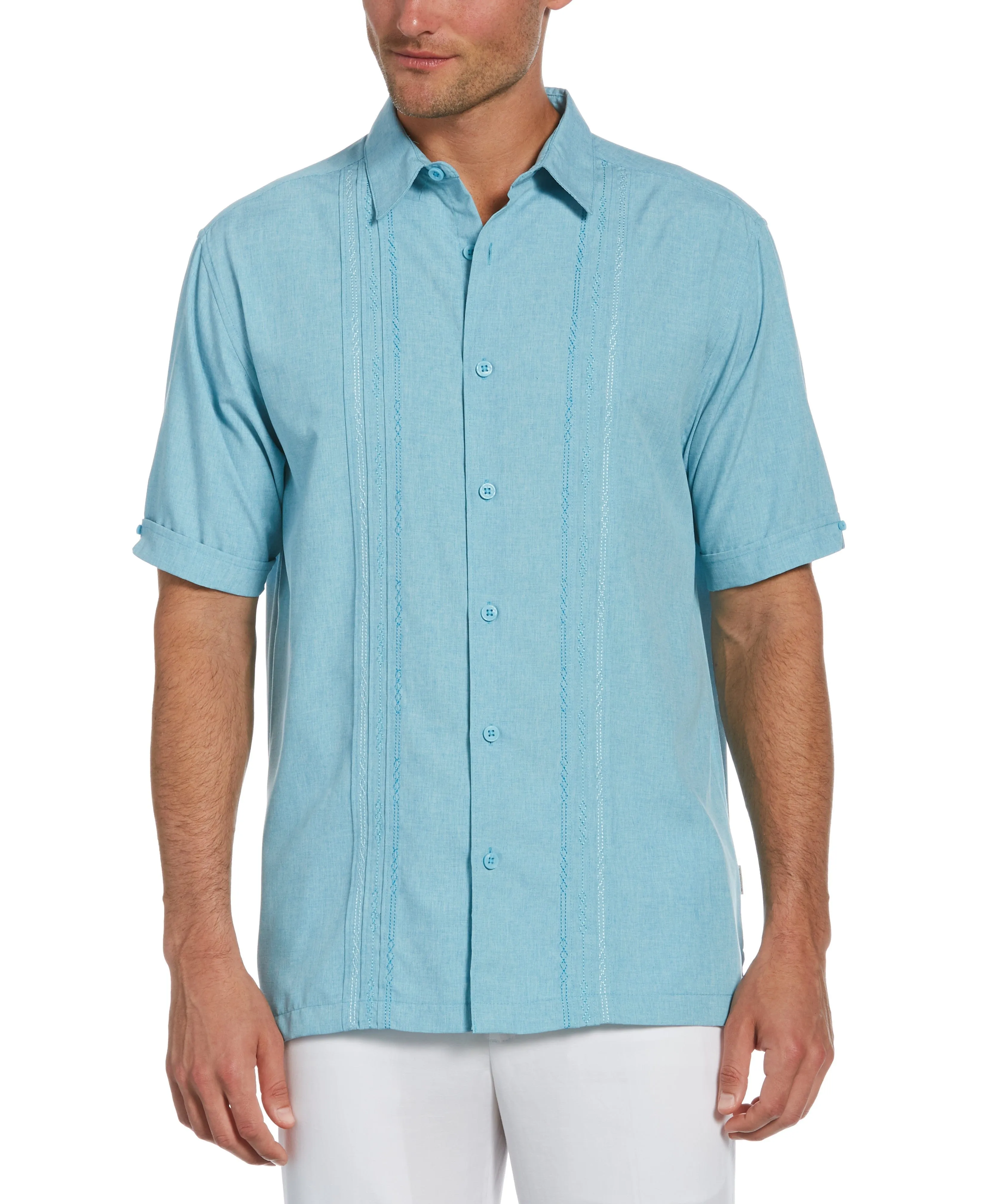 Geo Embroidered Panel Shirt