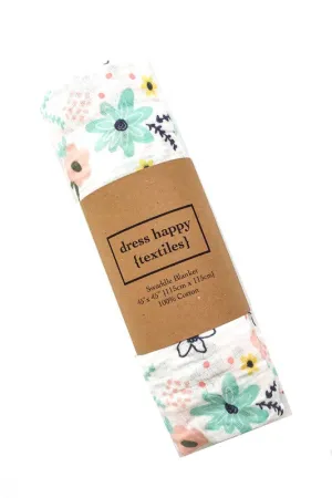 Giggles Swaddle Blanket - Flowers