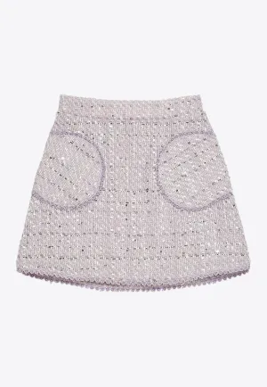 Girls Penelope Bouclé Skirt