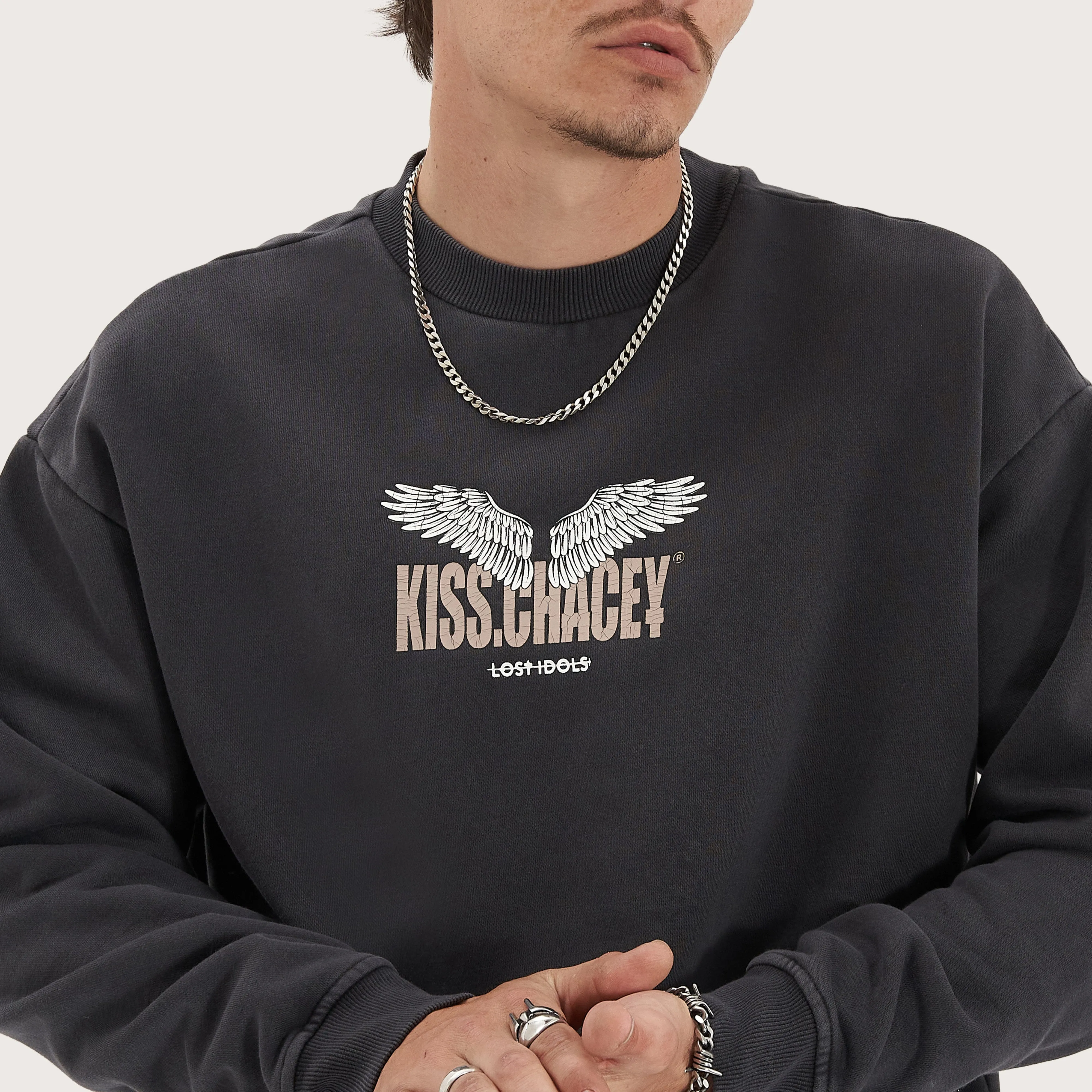 Glide  Heavy Relaxed Jumper Pigment Asphalt