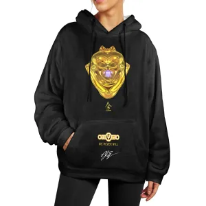 Gold Women's Flannel Hoodie