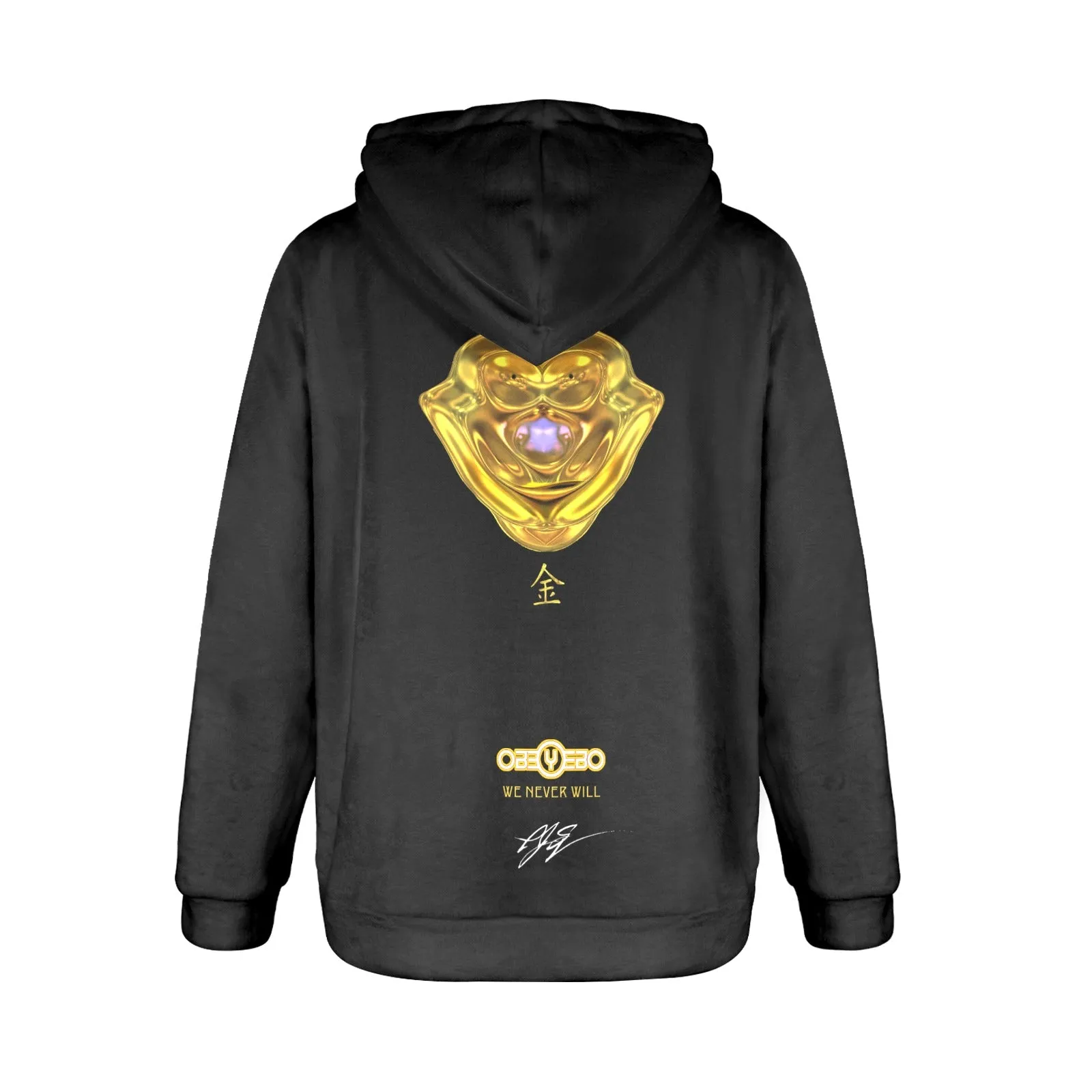 Gold Women's Flannel Hoodie