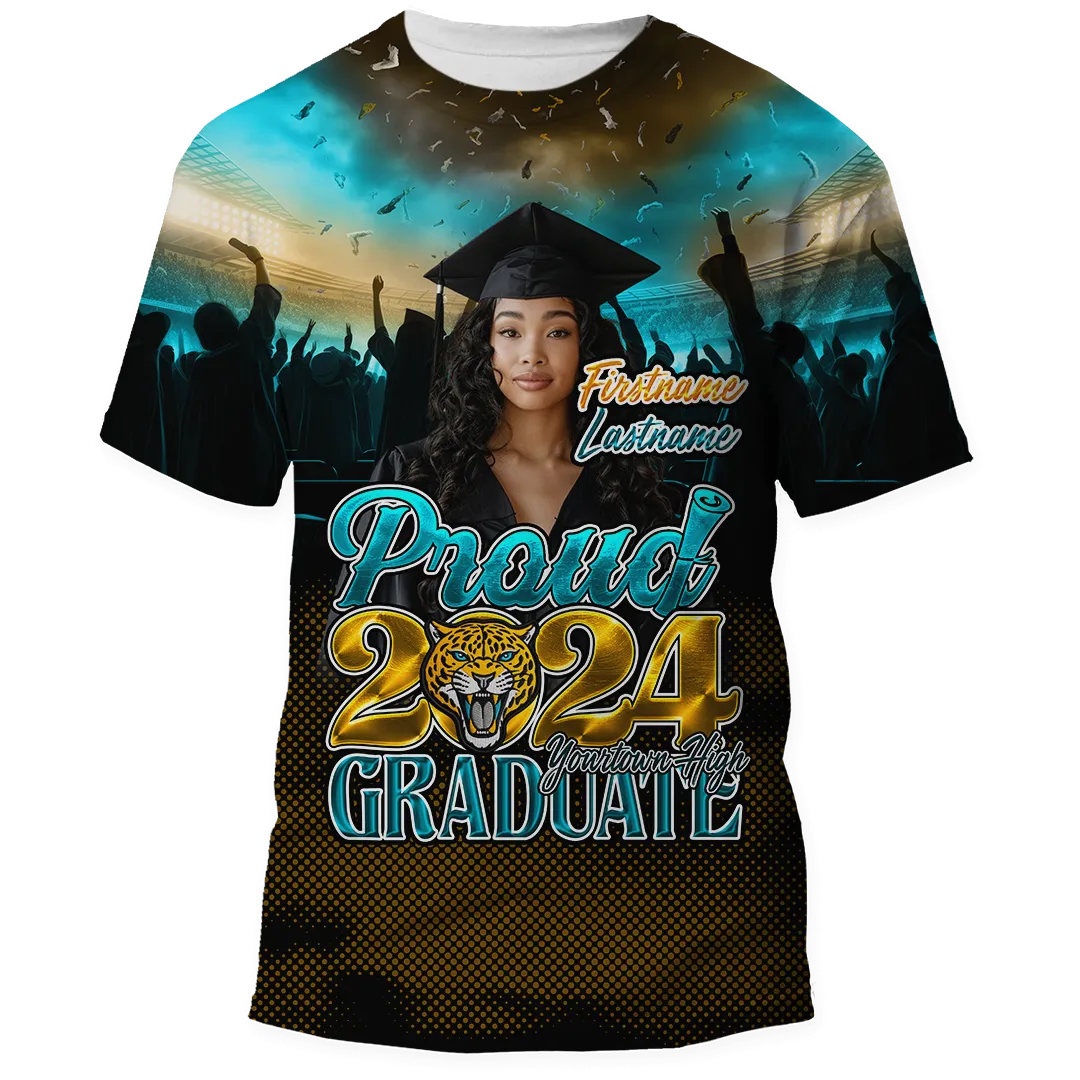 Graduation All-Over Premium 3D Print T-Shirt