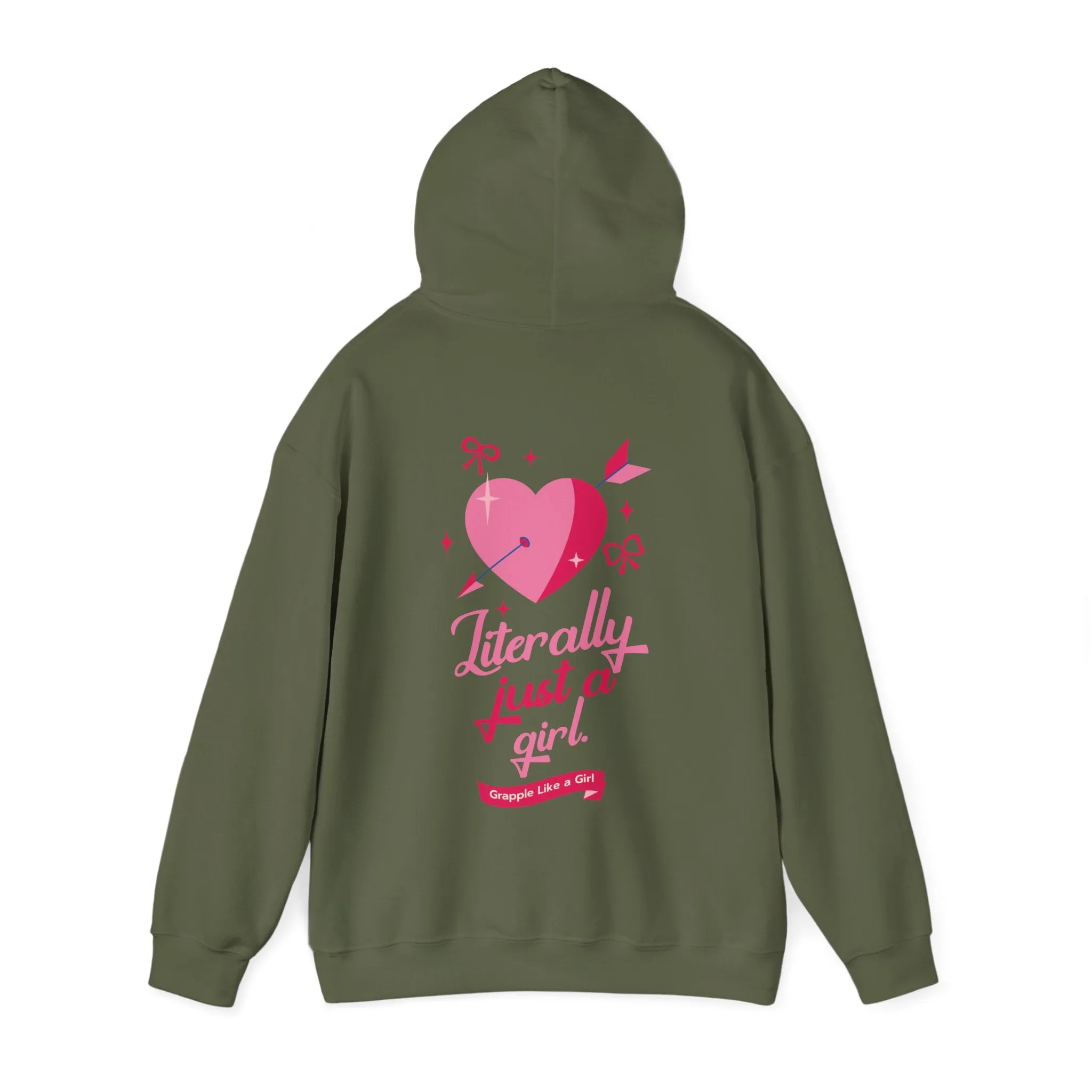 Grapple like a Girl Jiu Jitsu Hoodie - Literally just a girl.