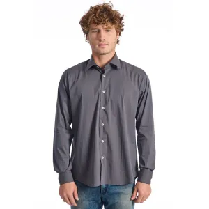 Gray Cotton Mens Shirt