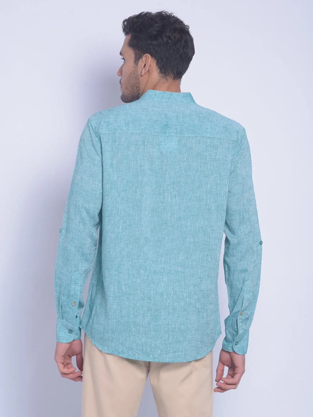 Green Printed Shirt