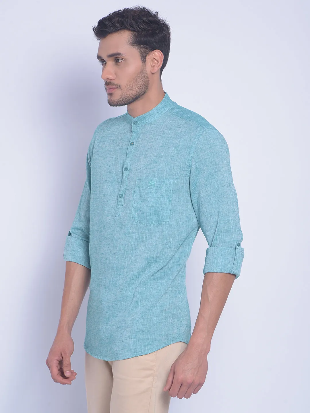 Green Printed Shirt