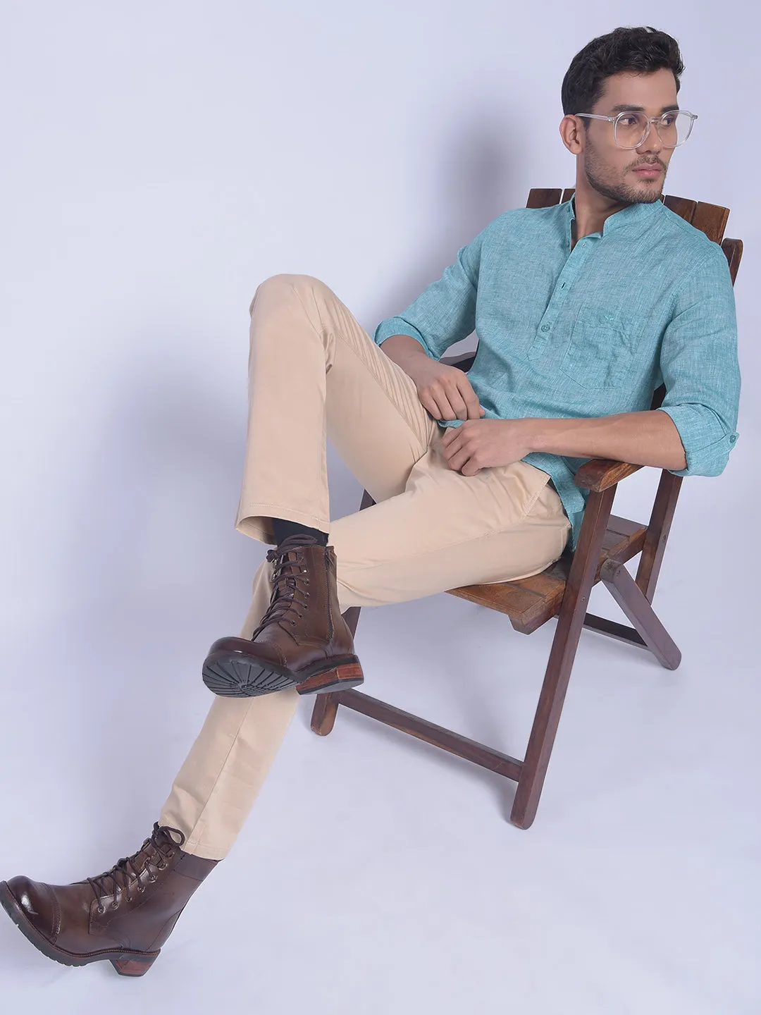 Green Printed Shirt