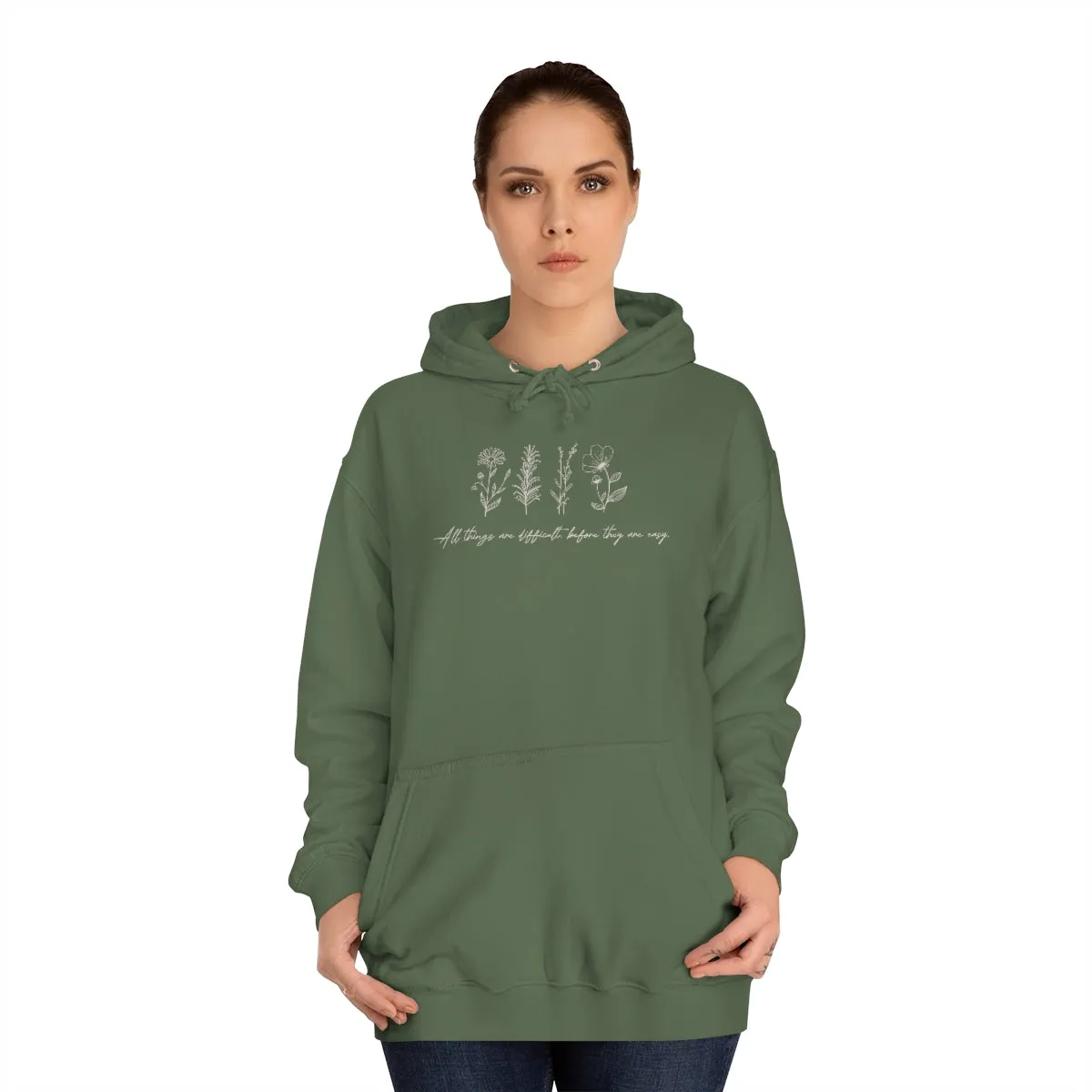 Grow Wherever You Go Unisex College Hoodie
