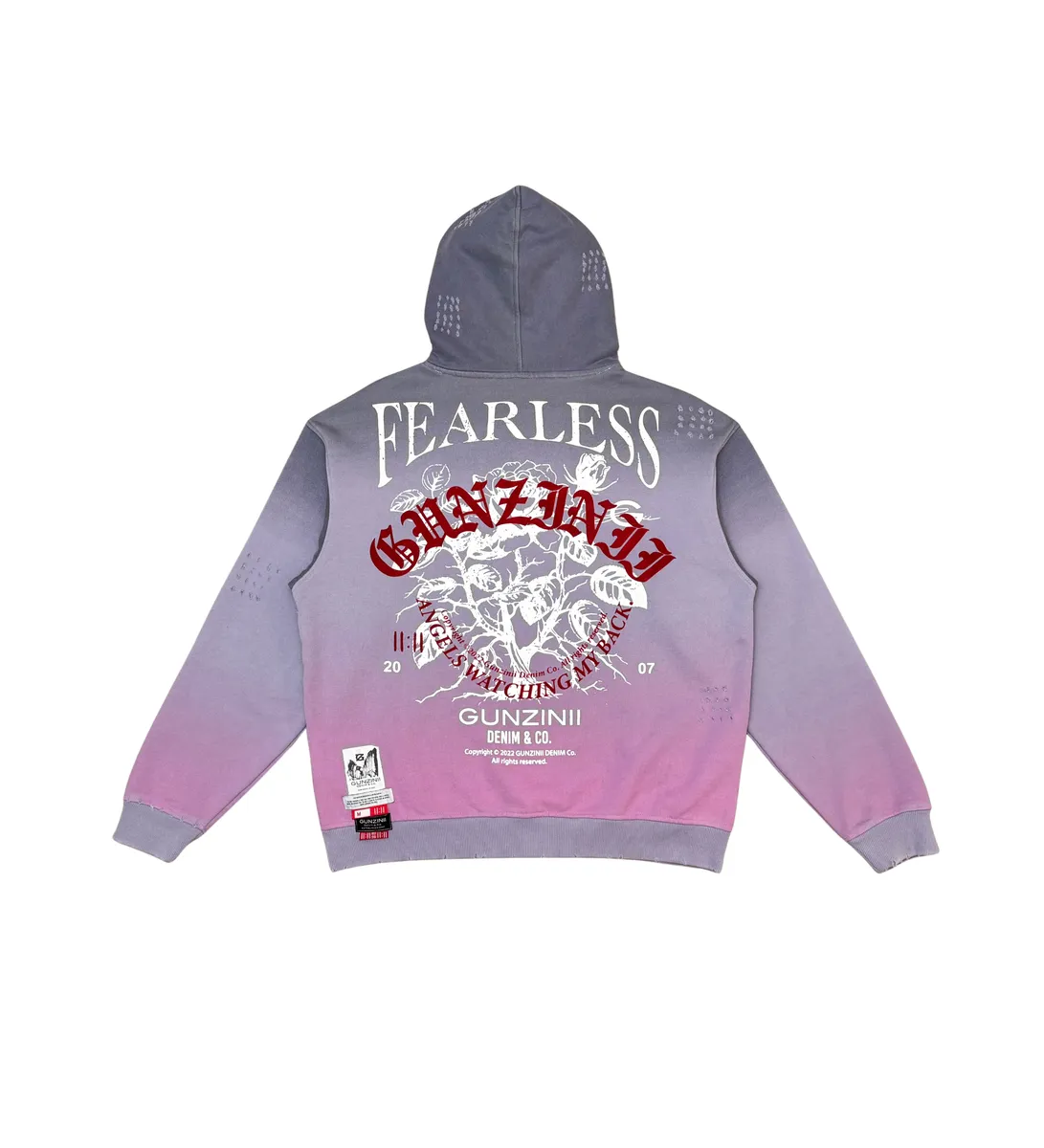 Gunzinii FEARLESS HOODIE (DUST PURPLE)