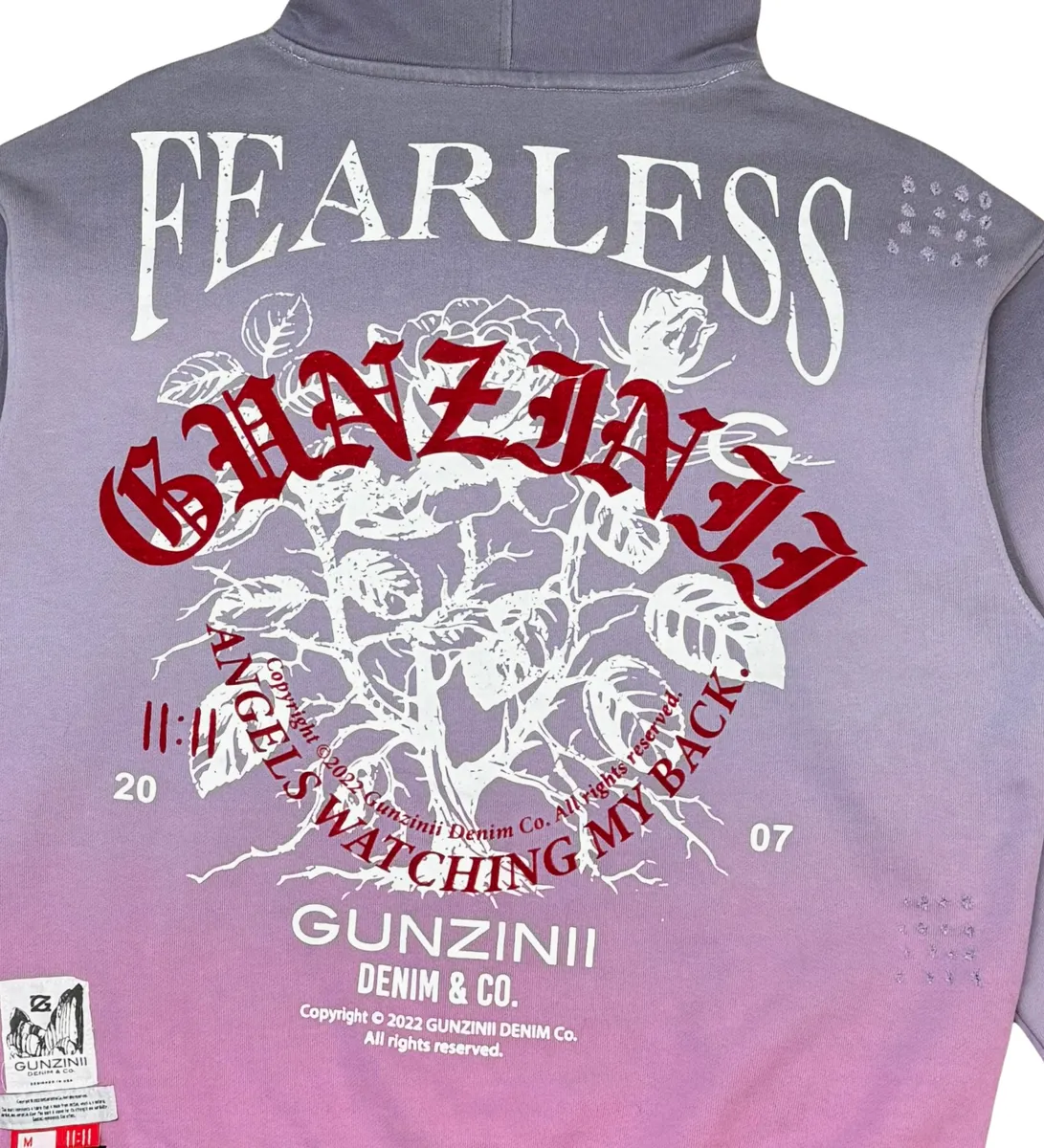 Gunzinii FEARLESS HOODIE (DUST PURPLE)