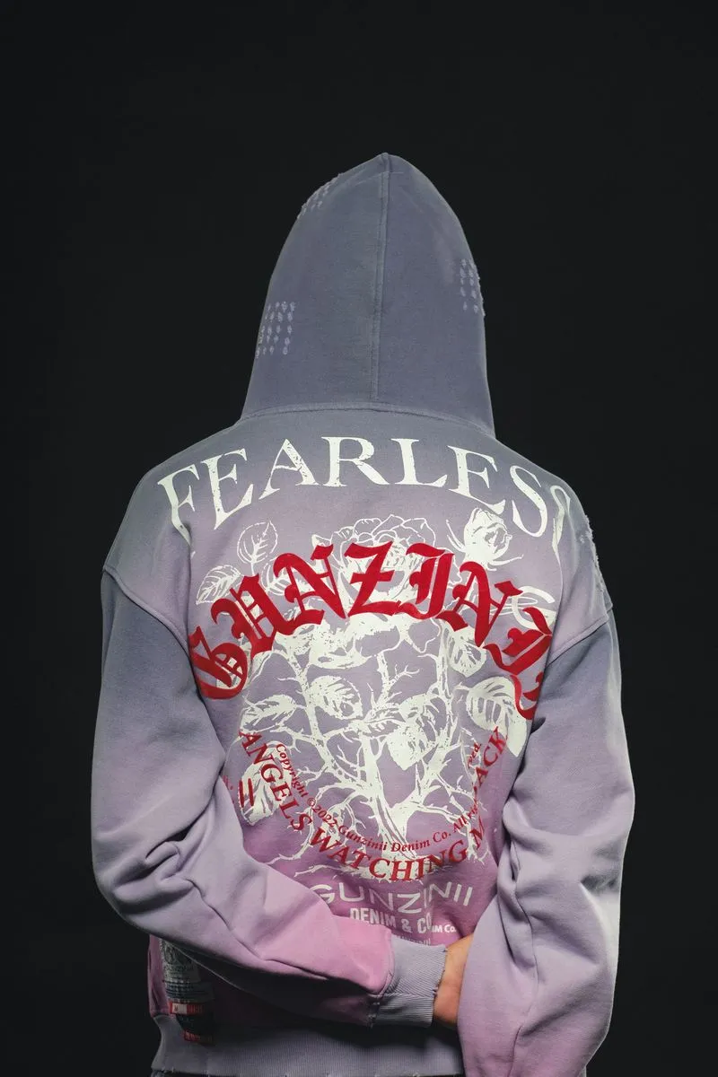 Gunzinii FEARLESS HOODIE (DUST PURPLE)