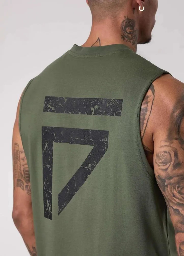 Gym King Fight Division Tank - Deep Olive