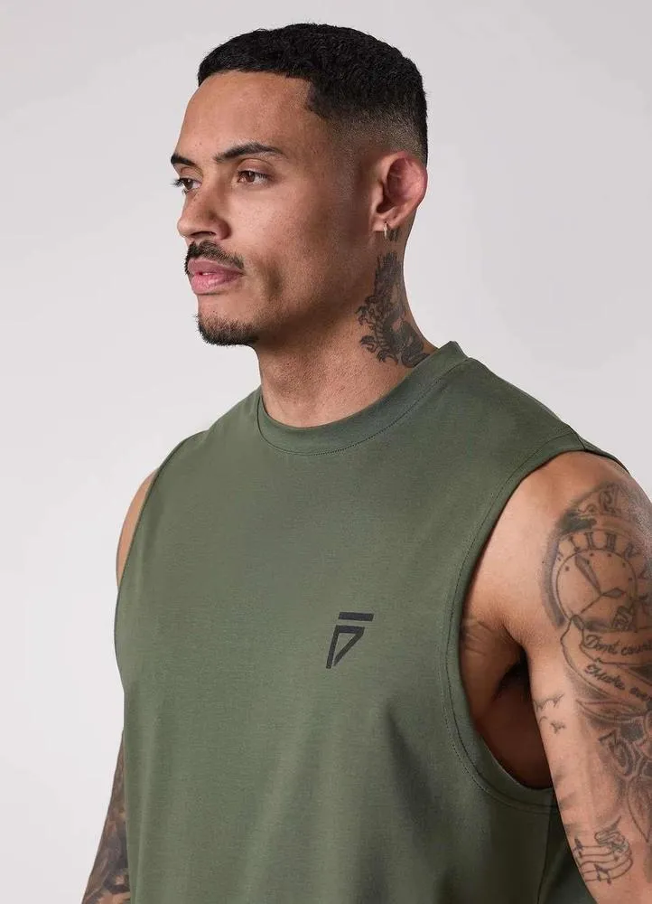 Gym King Fight Division Tank - Deep Olive