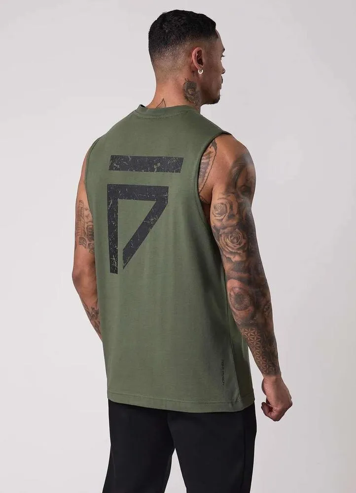 Gym King Fight Division Tank - Deep Olive