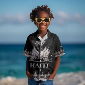 Haiti Neg Marron Kid Hawaiian Shirt Hope is Nothing Without Action - Silver LT01