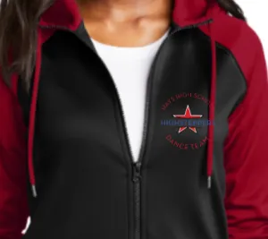 Hays Highstepper Sport Wick Varsity Fleece Full Zip Hooded Jacket Ladies