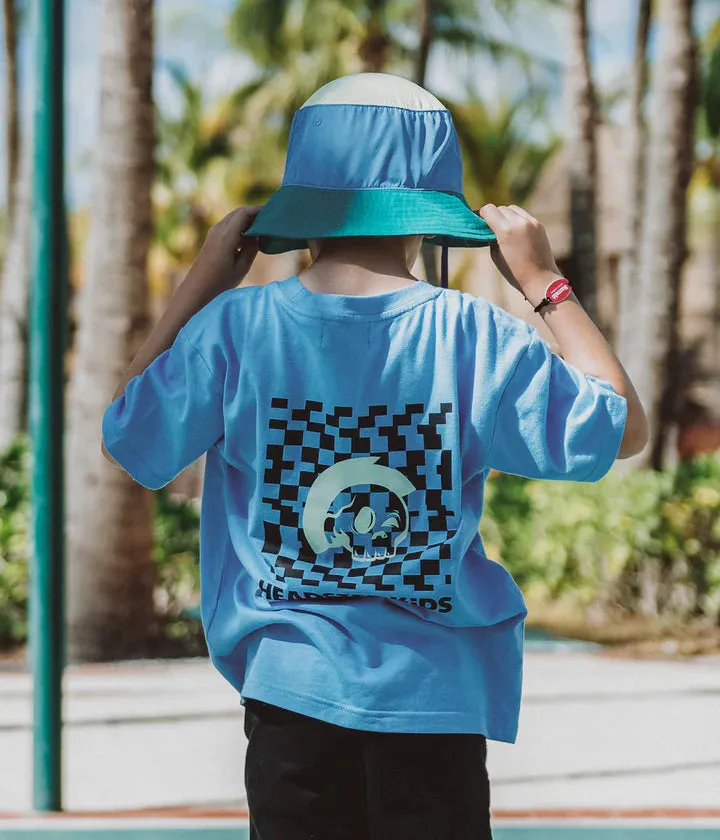 Headster Kids Mohawk T-shirt - Salty Blue