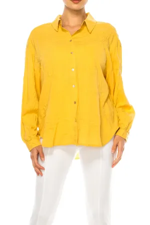 Hester & Orchard Floral Embroidered Collared Shirt