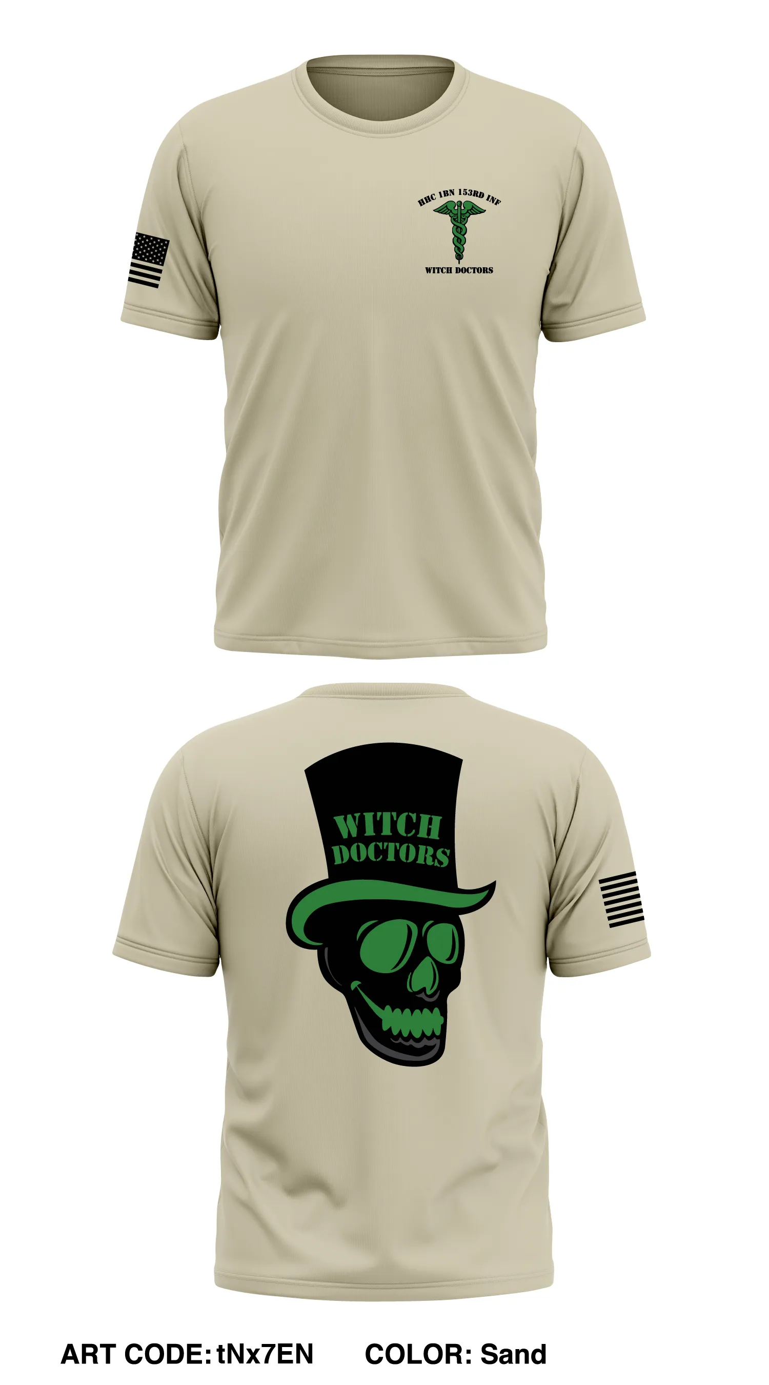 HHC 1BN 153rd INF  Store 1 Core Men's SS Performance Tee - tNx7EN