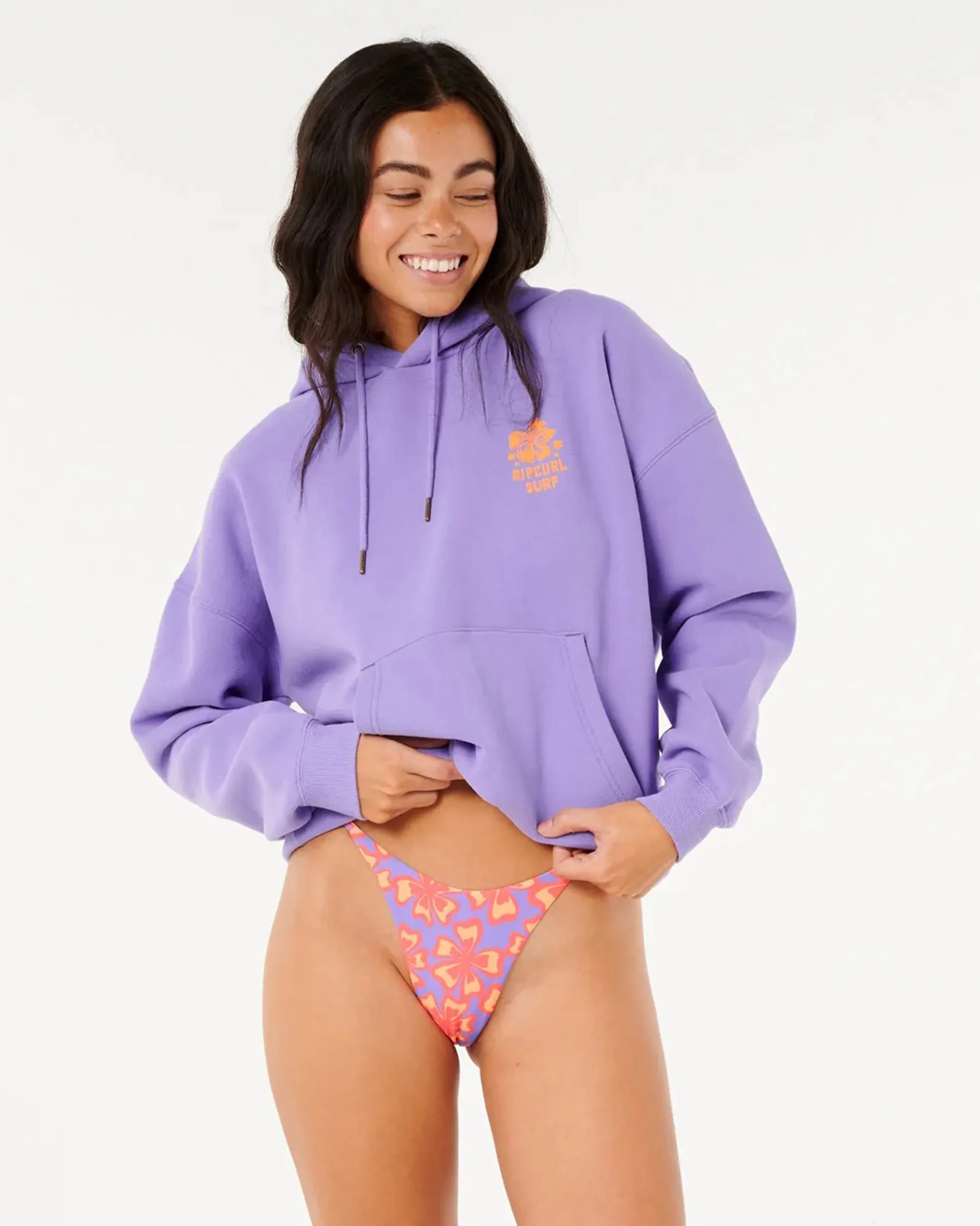 Hibiscus Heritage Hoodie - Purple
