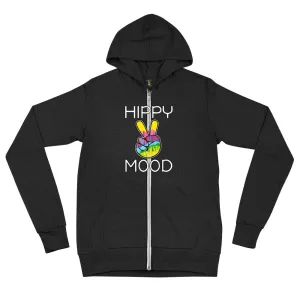 Hippy Mood Zipper Pullover Hoodie