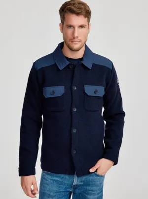 Holebrook Mens Billy Windproof overshirt navy
