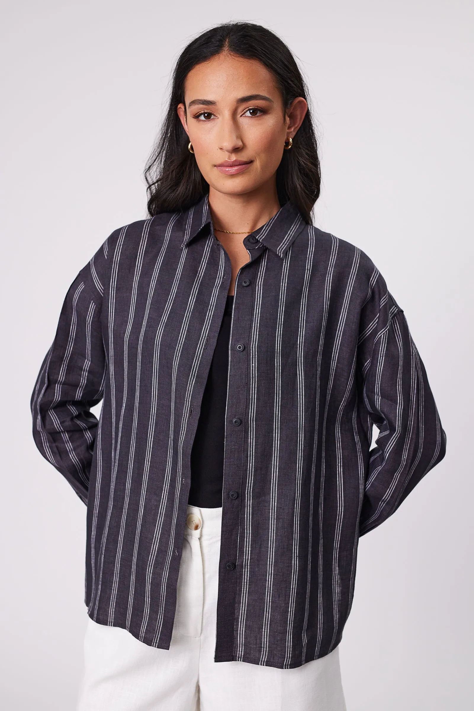 Holiday Shirt - Ink Stripe