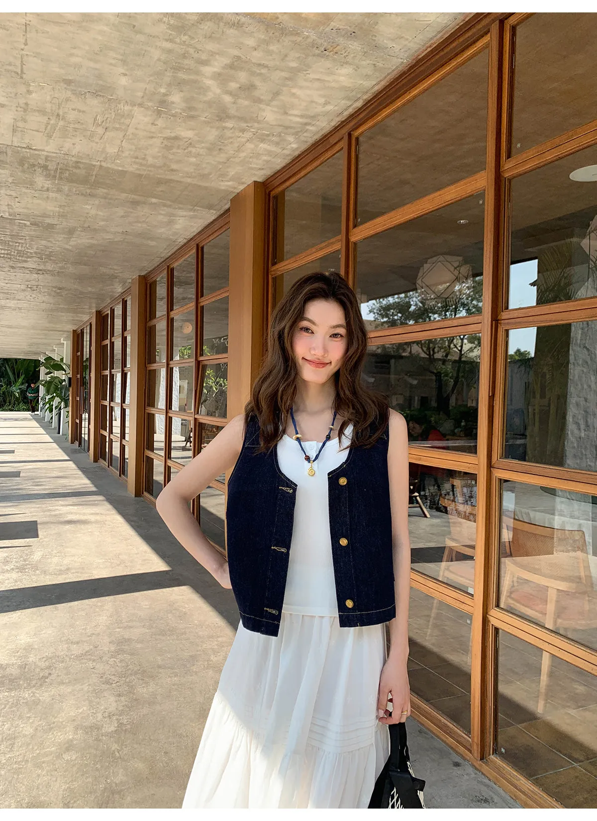 Hollow embroidered dress