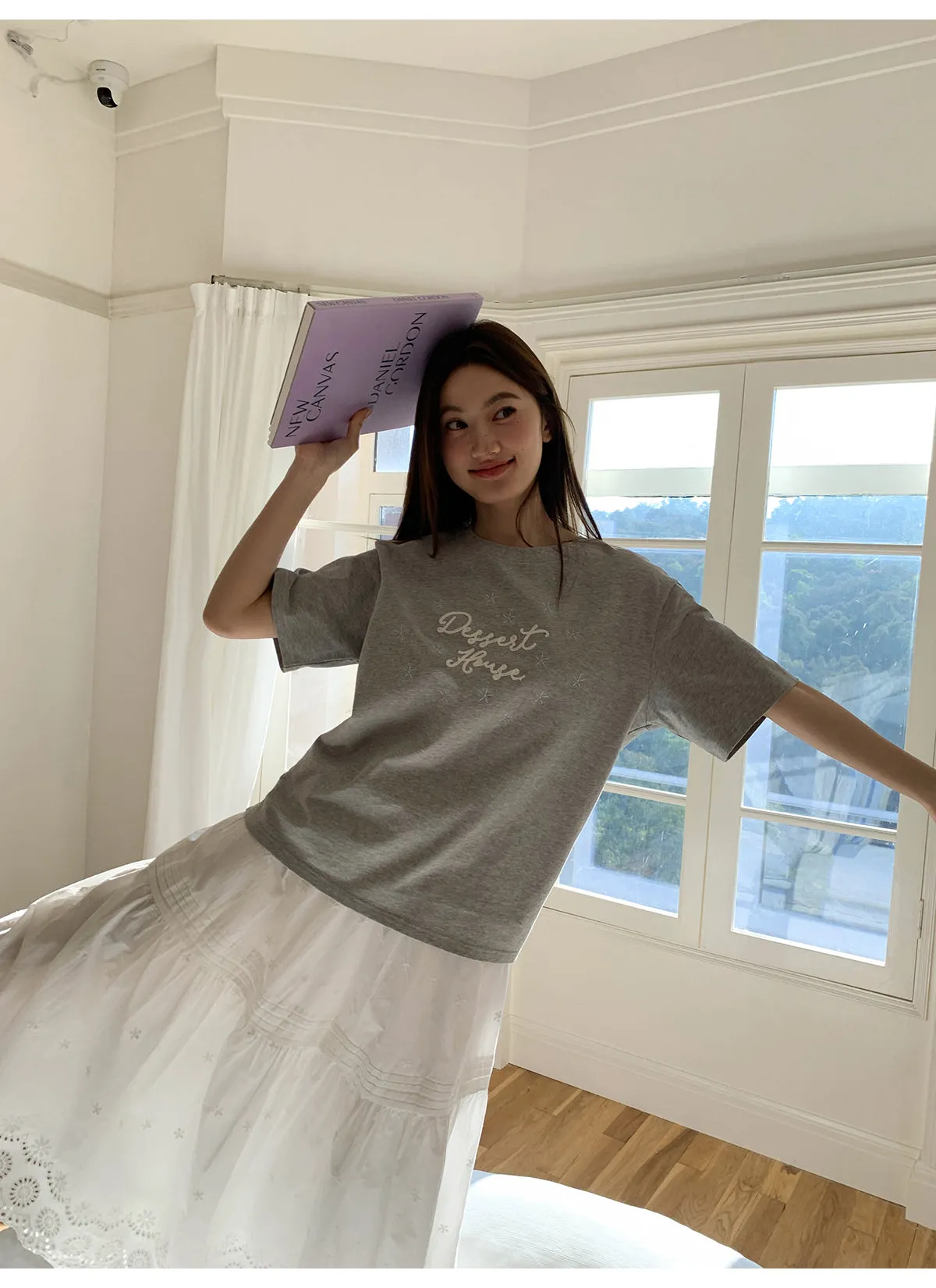 Hollow embroidered dress