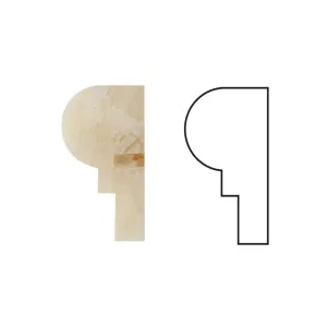 Honey Onyx Chair Rail Trim, Polished