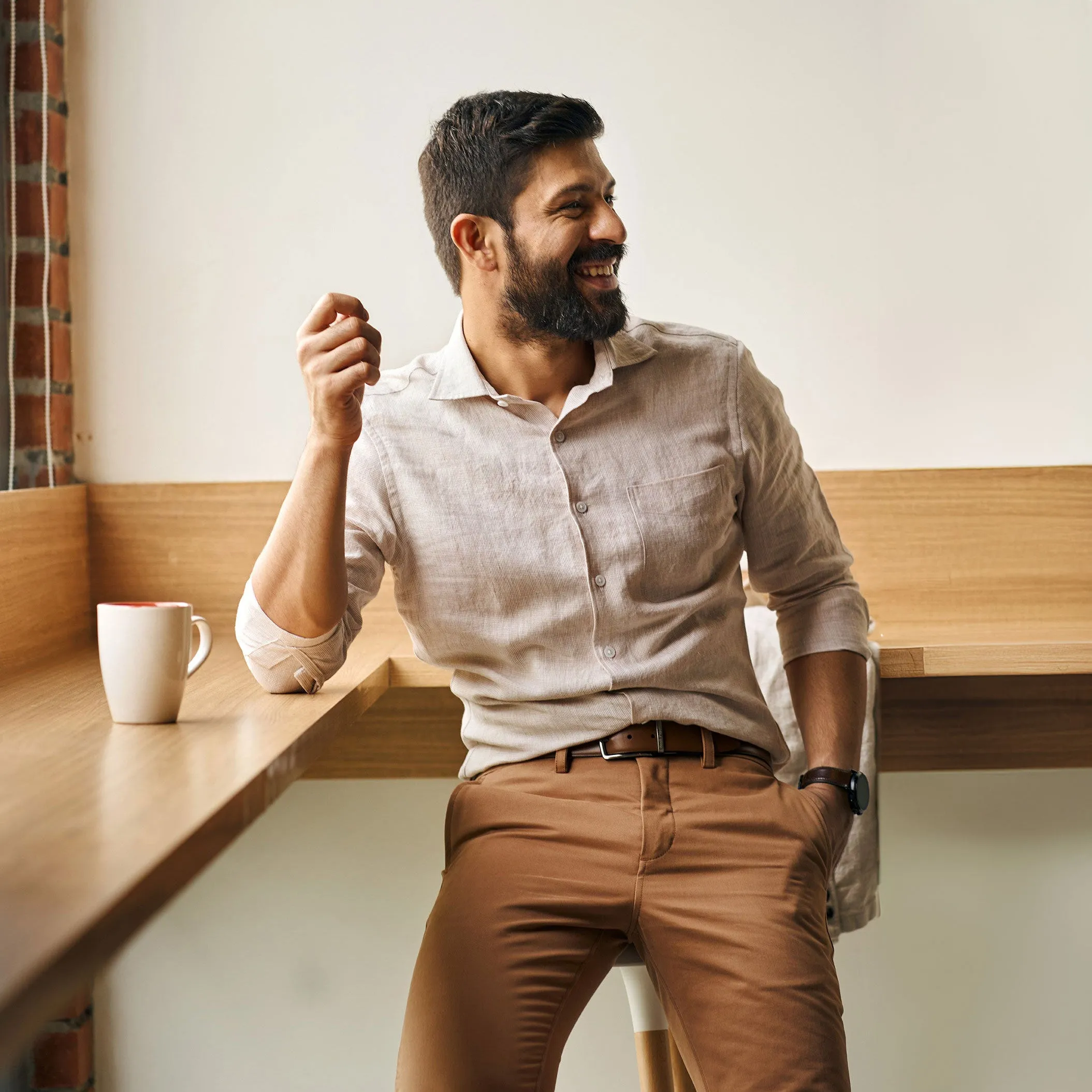Houndstooth Linen Shirts