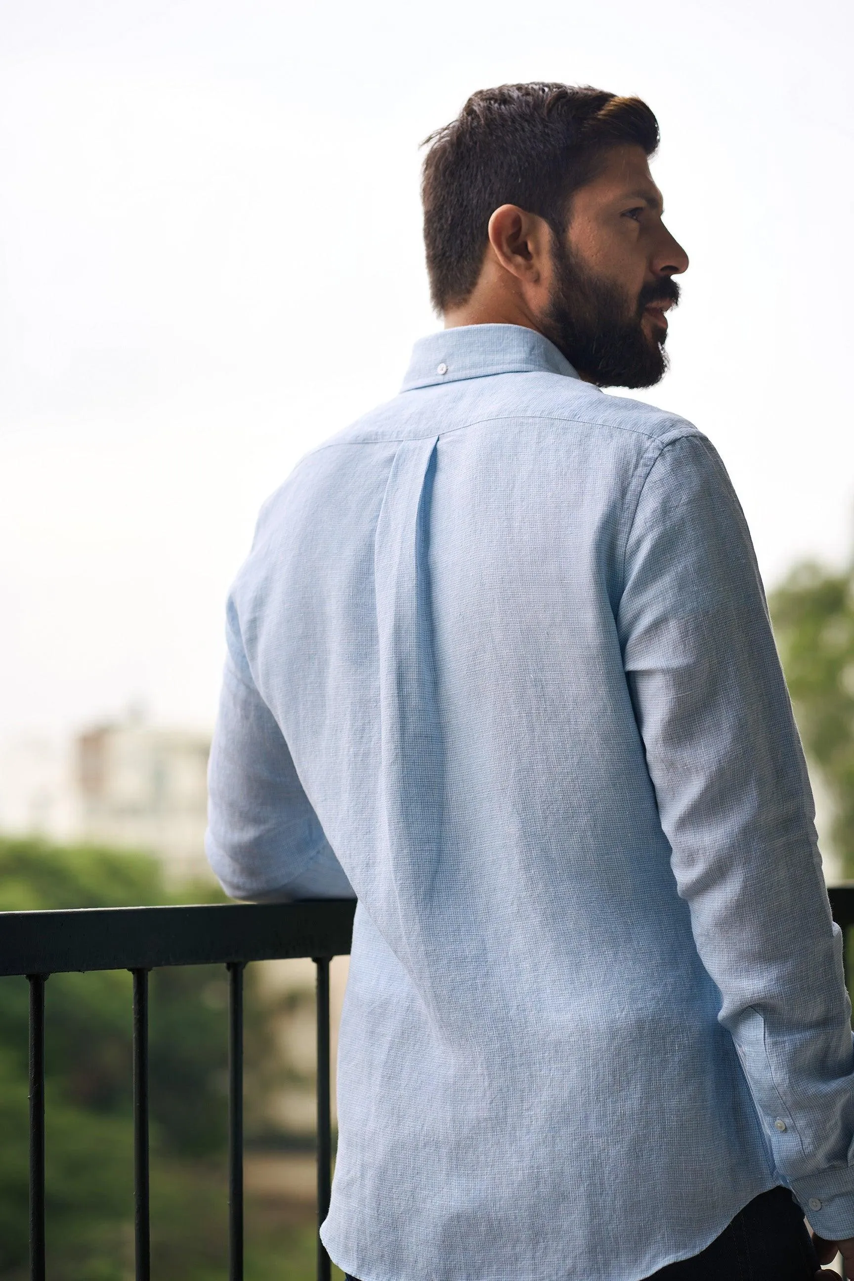 Houndstooth Linen Shirts