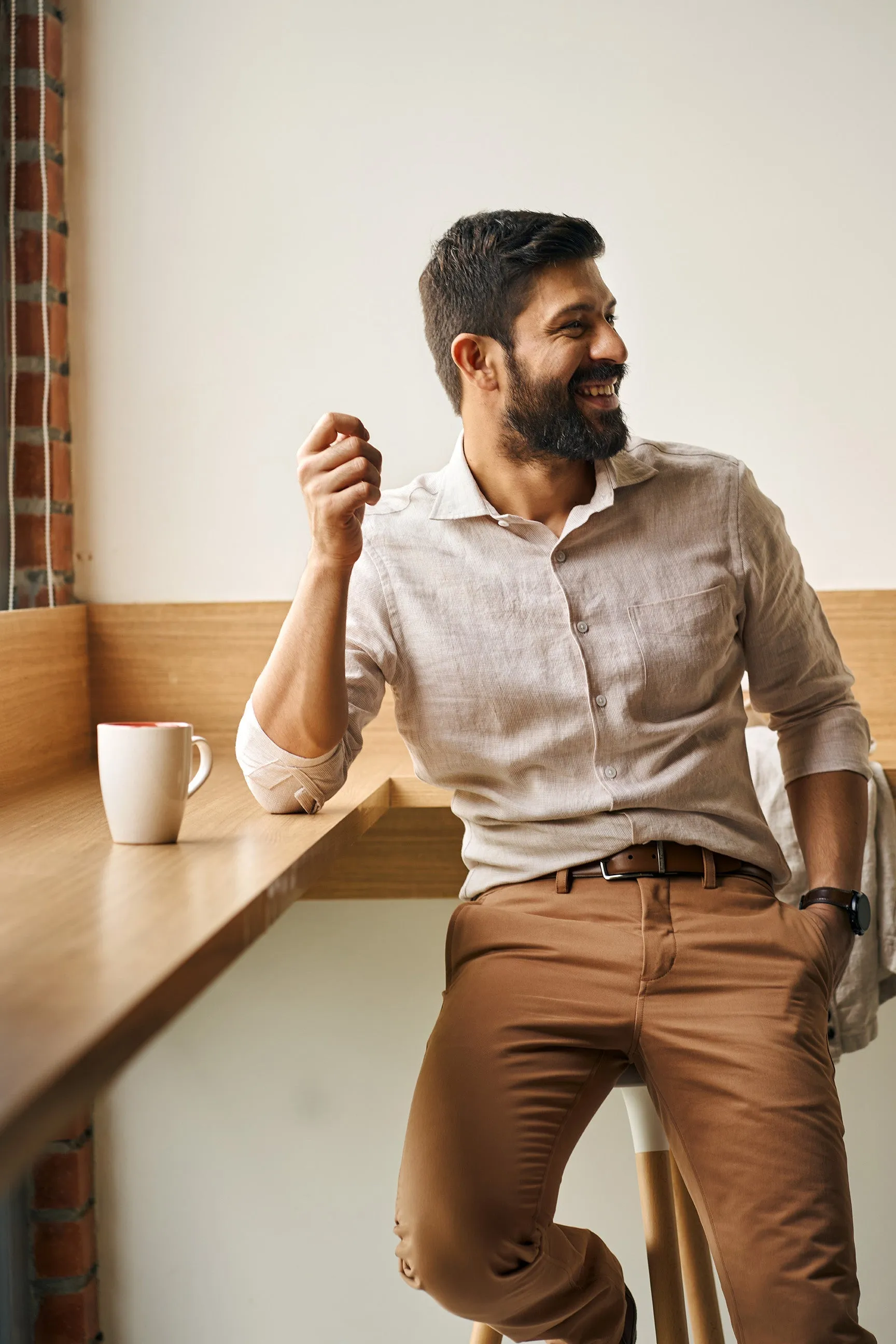Houndstooth Linen Shirts