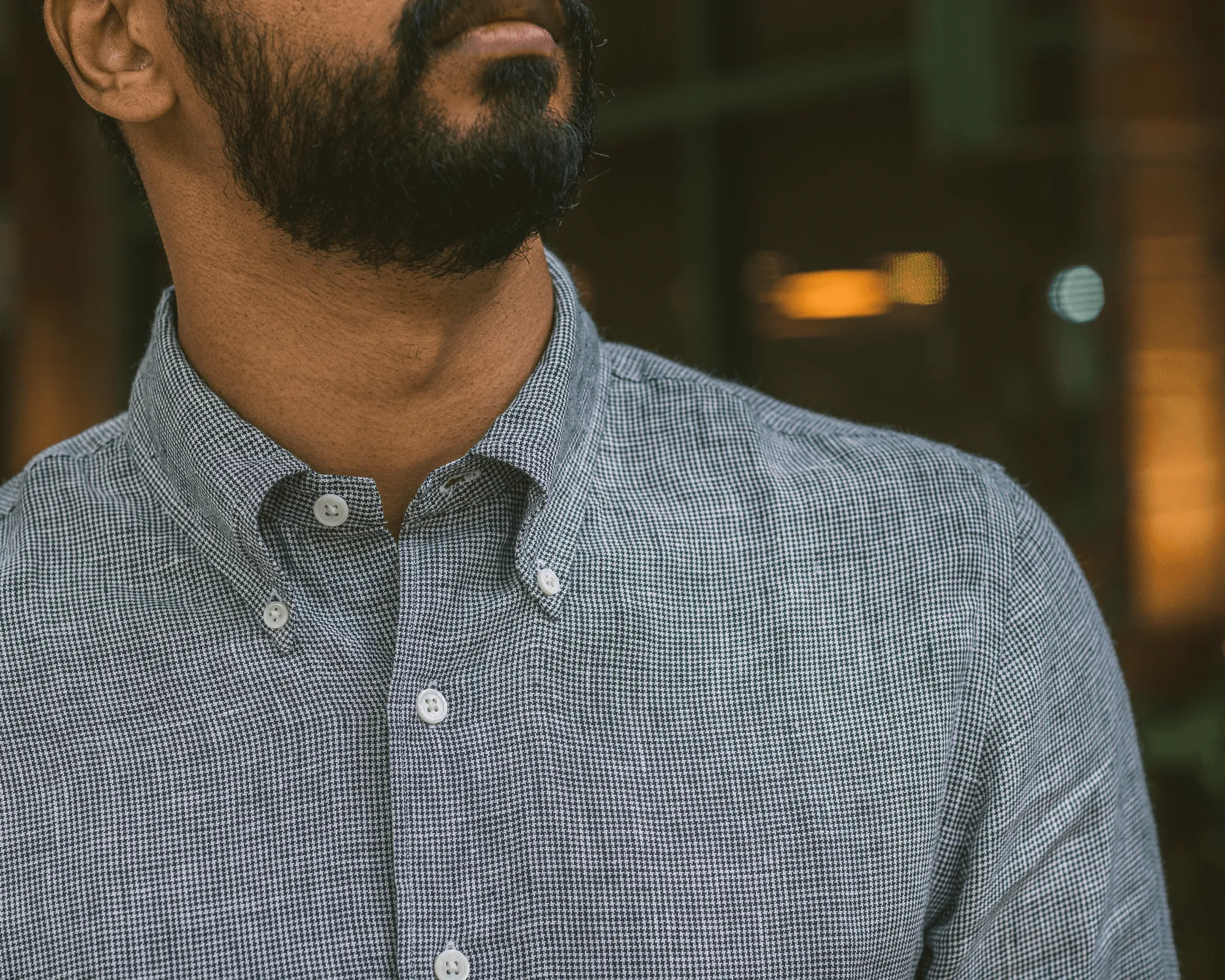 Houndstooth Linen Shirts