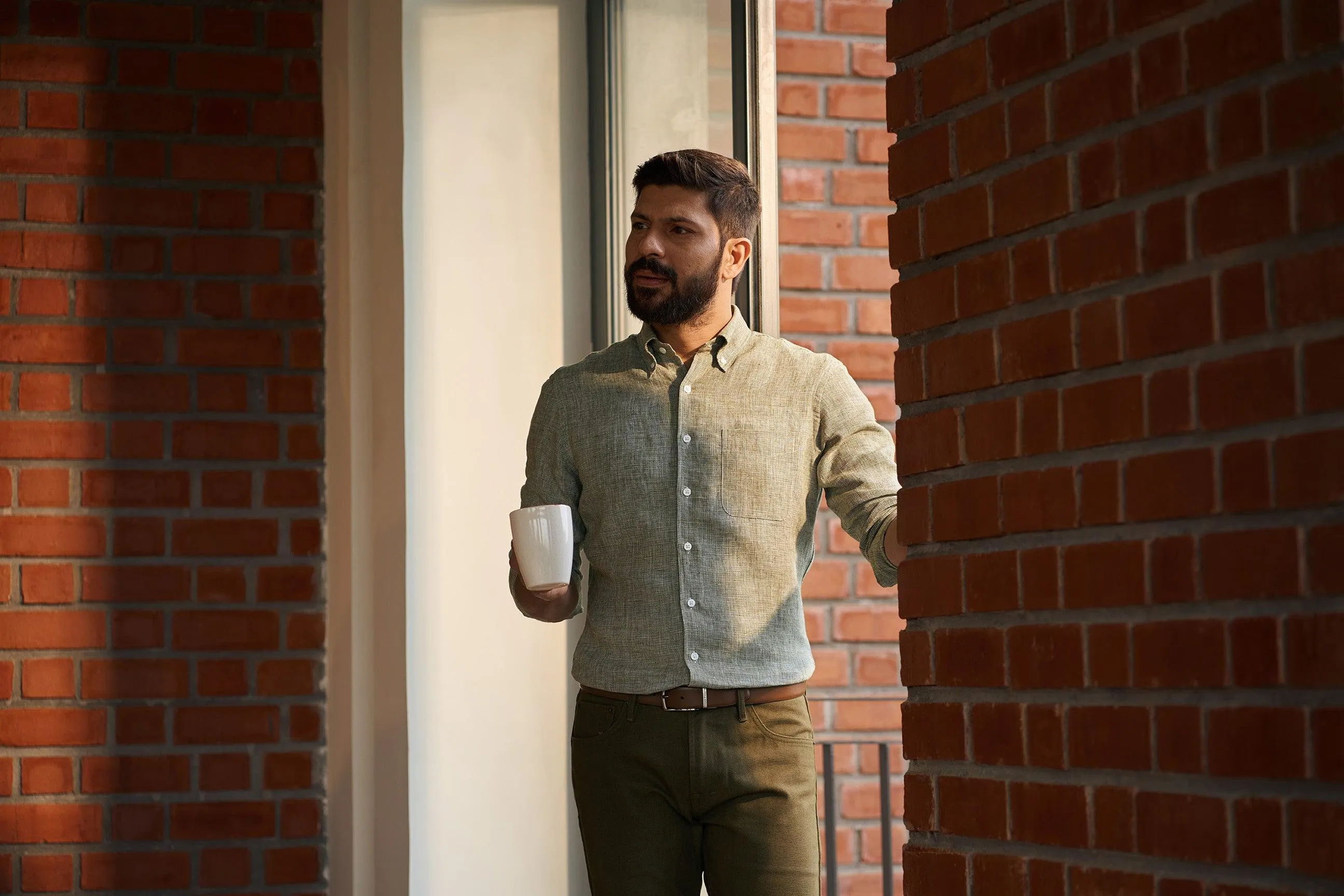 Houndstooth Linen Shirts