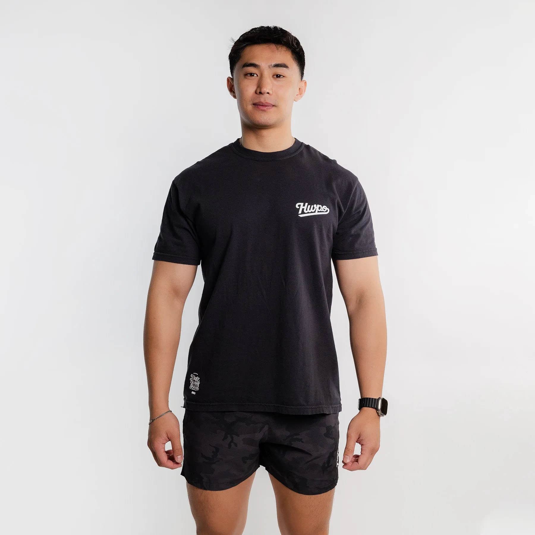 HWPO - STATEMENT T-SHIRT - BLACK/WHITE