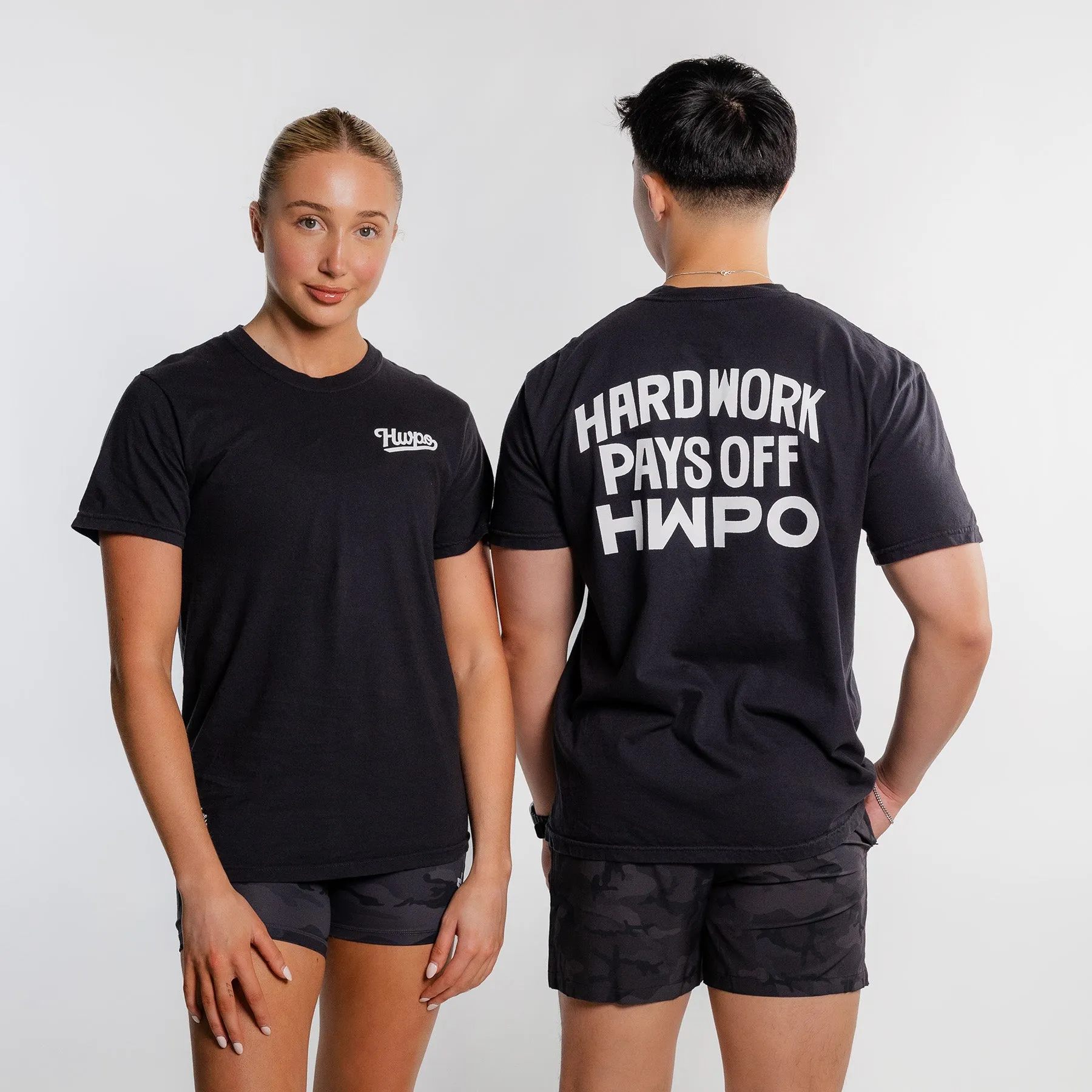 HWPO - STATEMENT T-SHIRT - BLACK/WHITE
