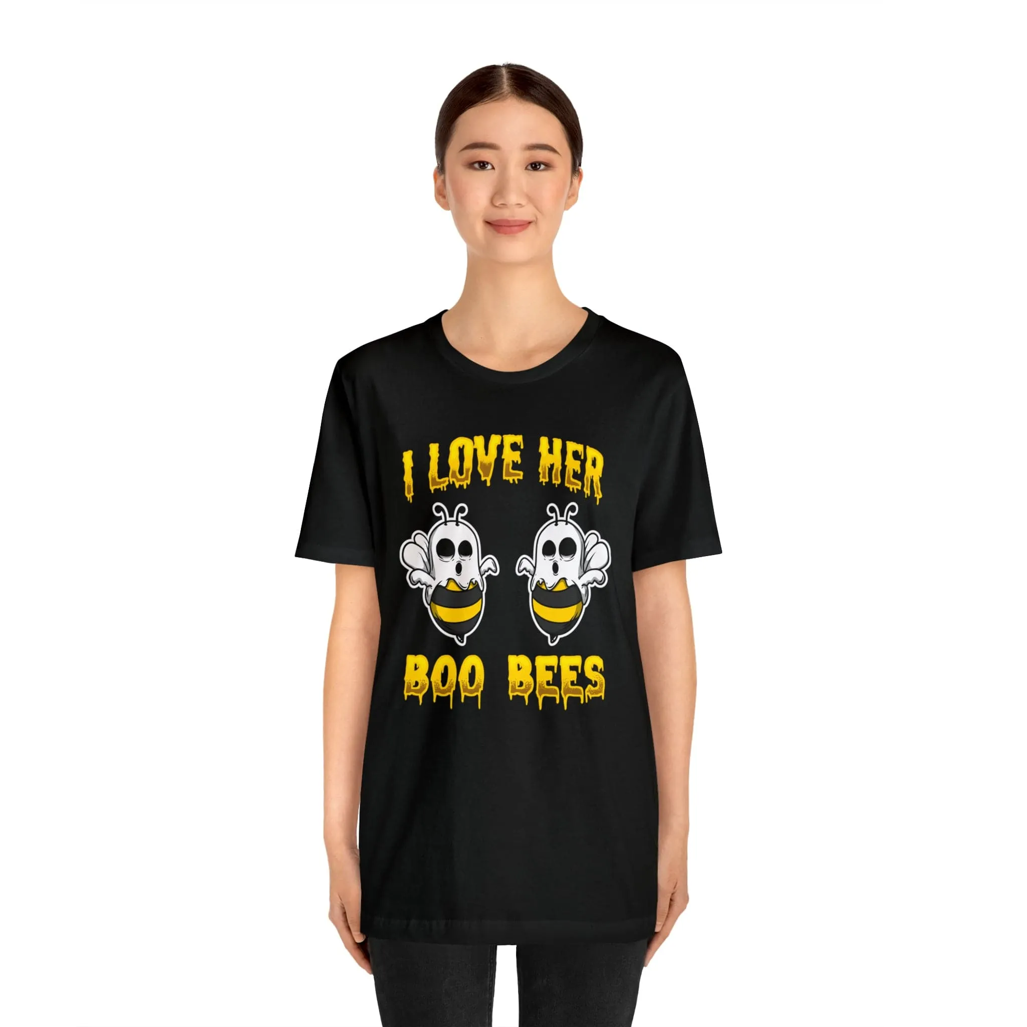 I Love Her Boobies | Deluxe Black Tee