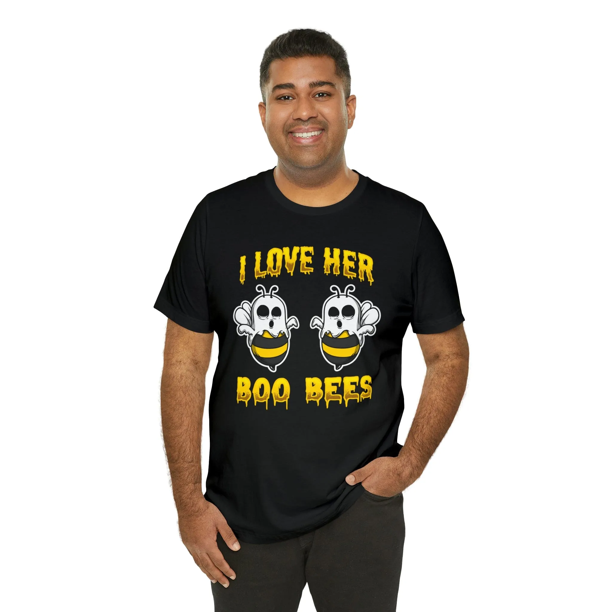 I Love Her Boobies | Deluxe Black Tee