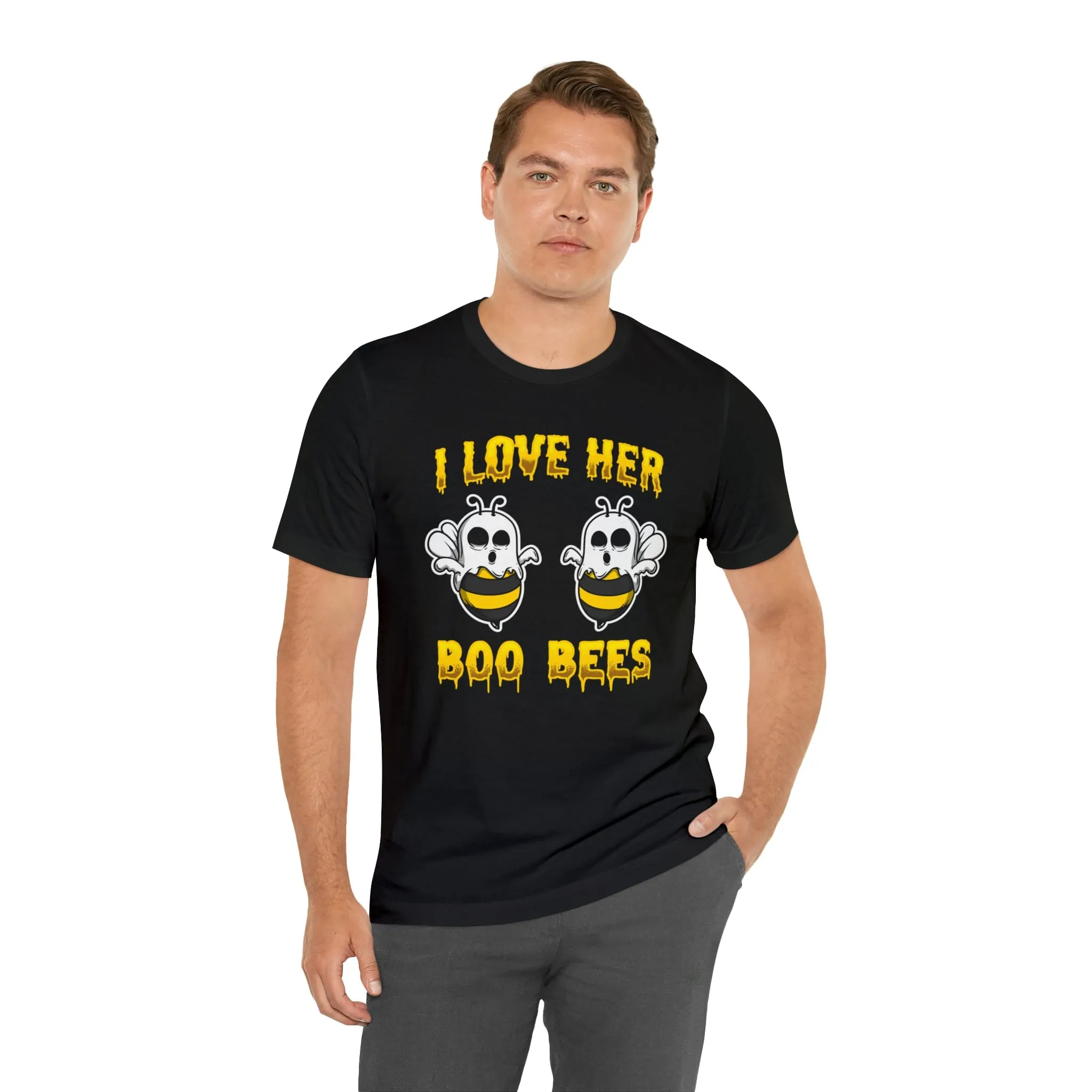 I Love Her Boobies | Deluxe Black Tee