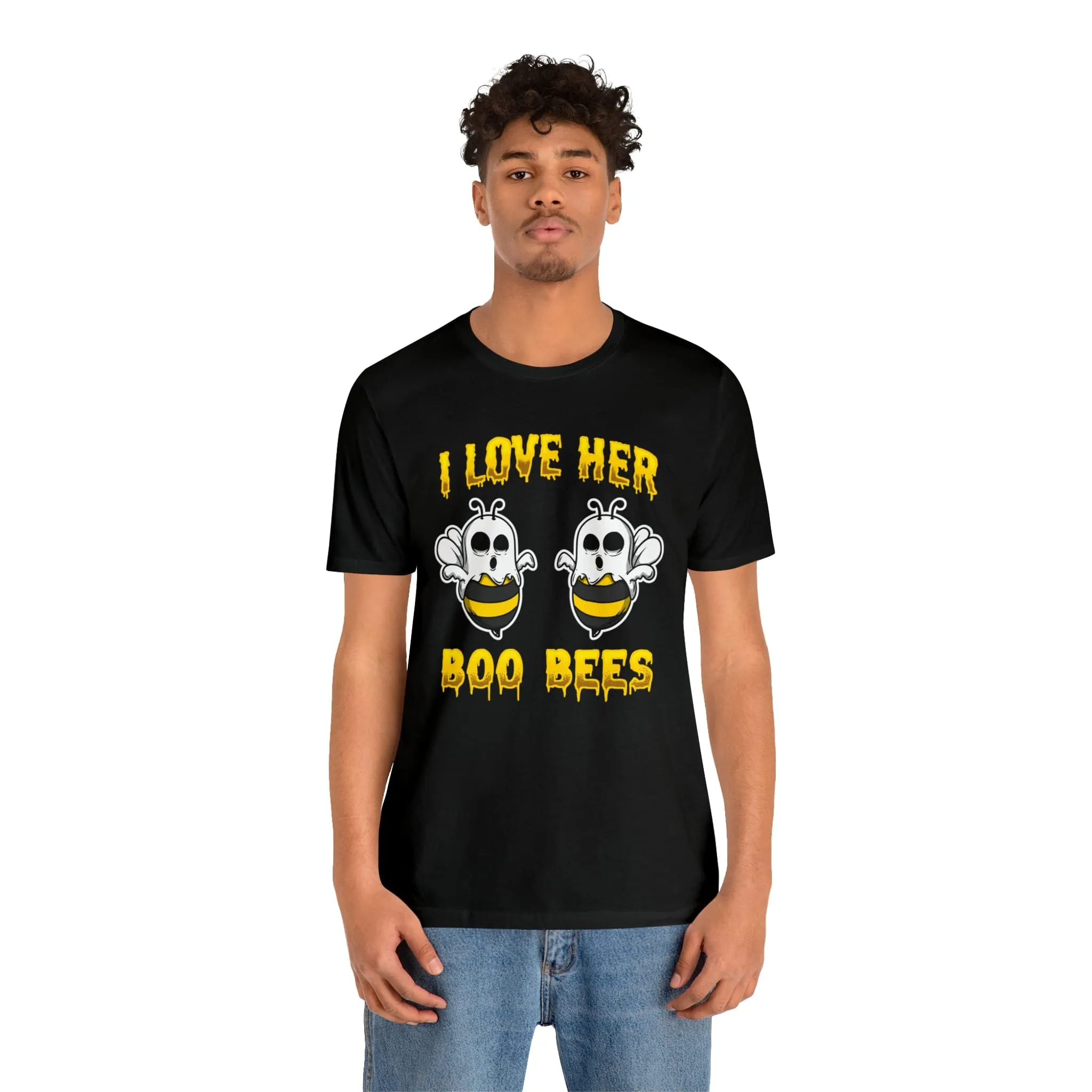 I Love Her Boobies | Deluxe Black Tee