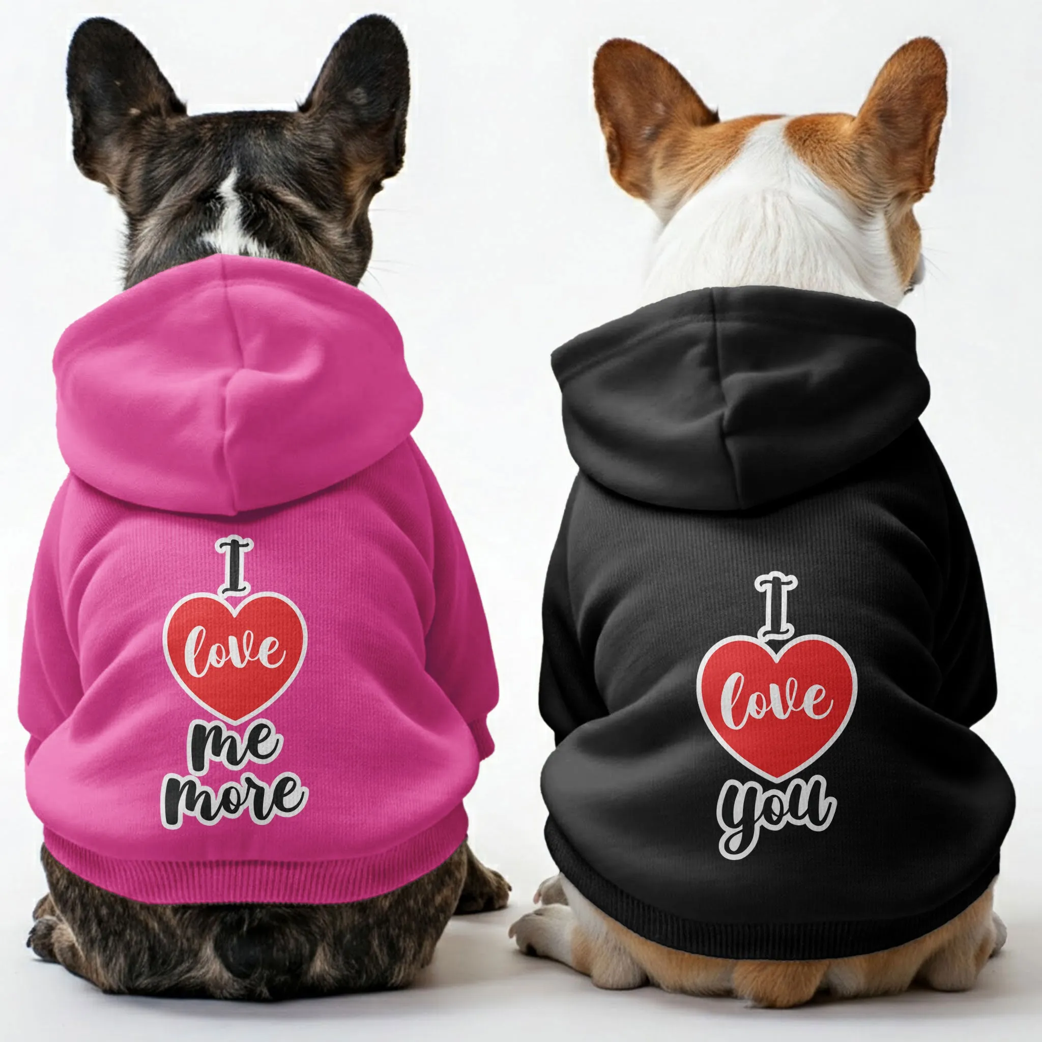 I love you and I love me more - Matching French Bulldog Hoodies – Stylish, Cozy & Personalized!