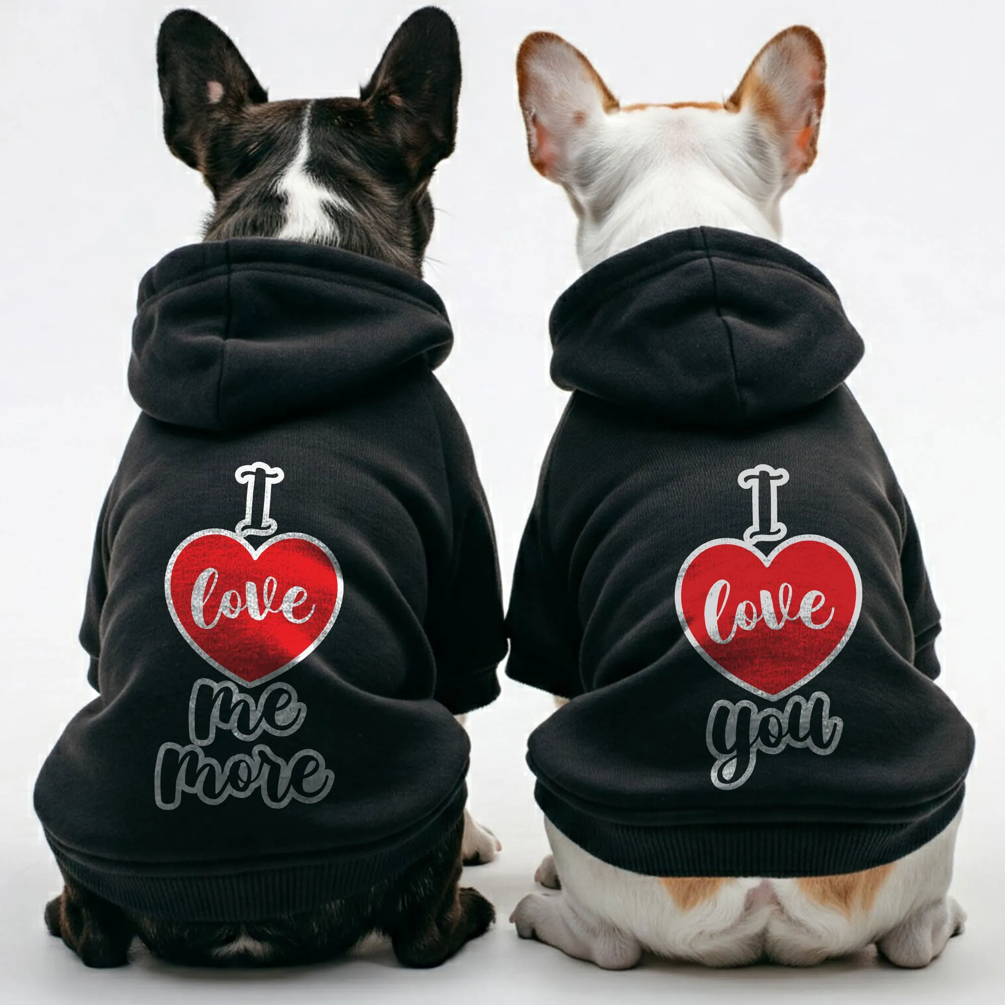 I love you and I love me more - Matching French Bulldog Hoodies – Stylish, Cozy & Personalized!