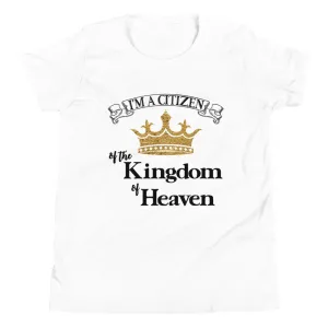I'm a Citizen, Unisex Youth Staple Tee-Black Text